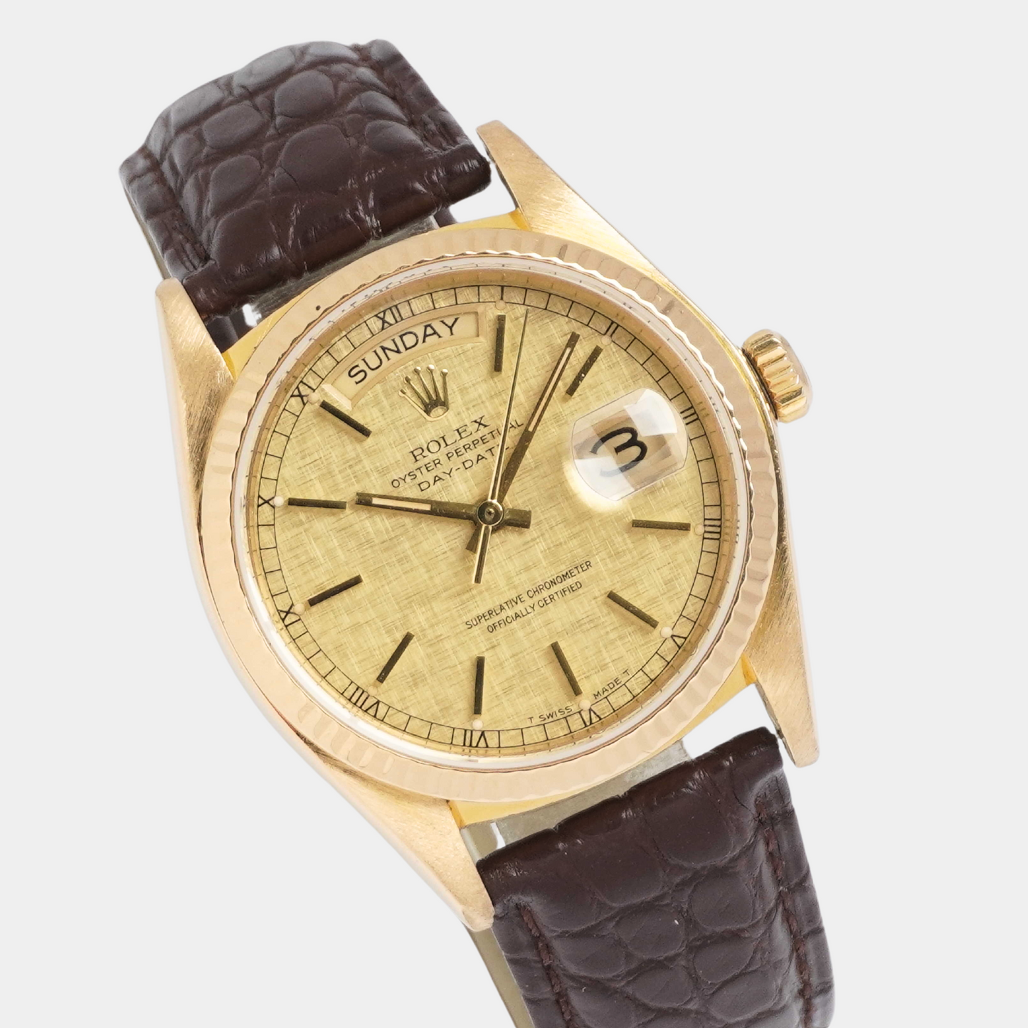 1981 Rolex Day-Date "Linen Dial" (Boxes / Booklets)