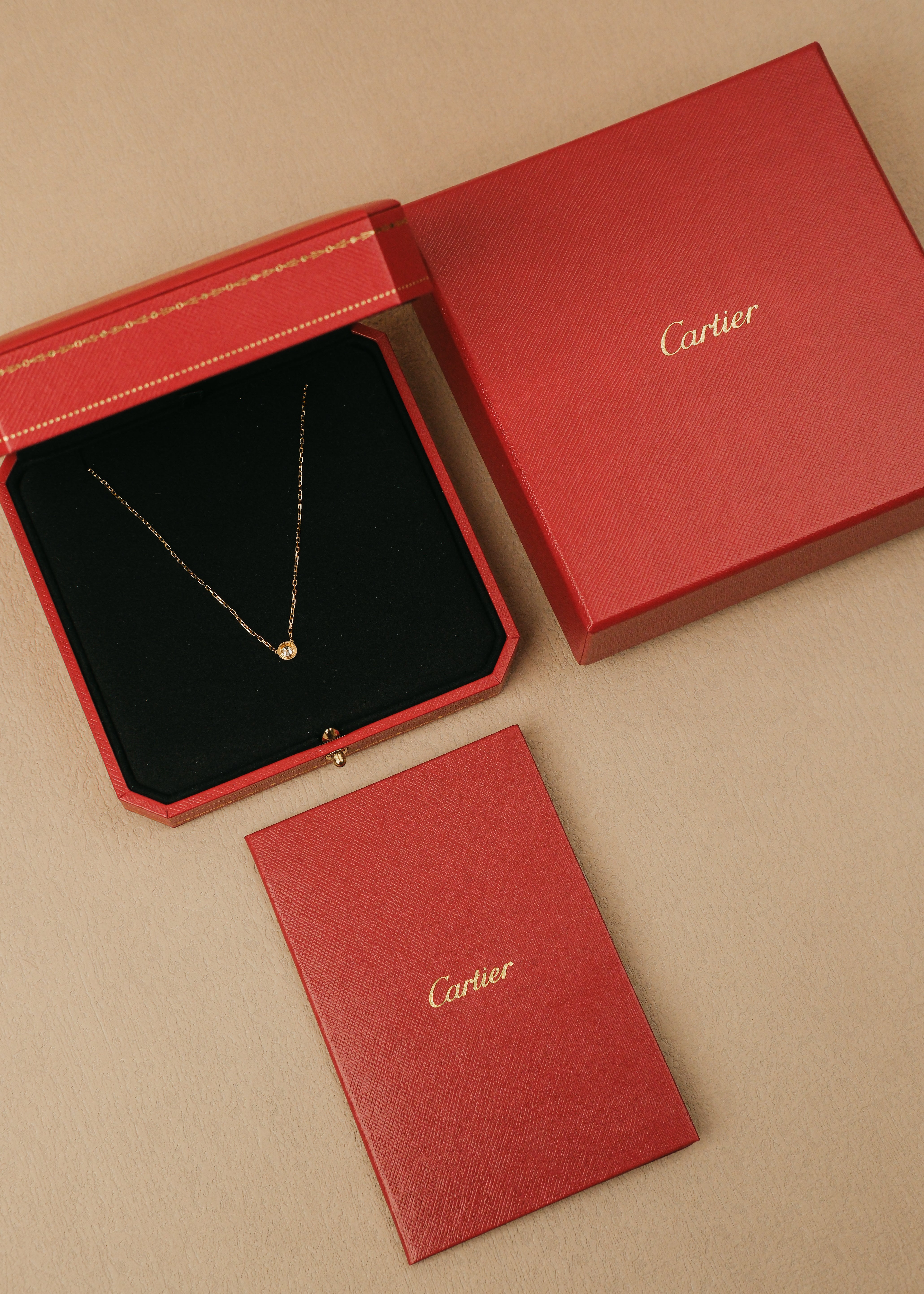 2024 Cartier Yellow Gold D'Amour Necklace, Large Model (Box & Papers)