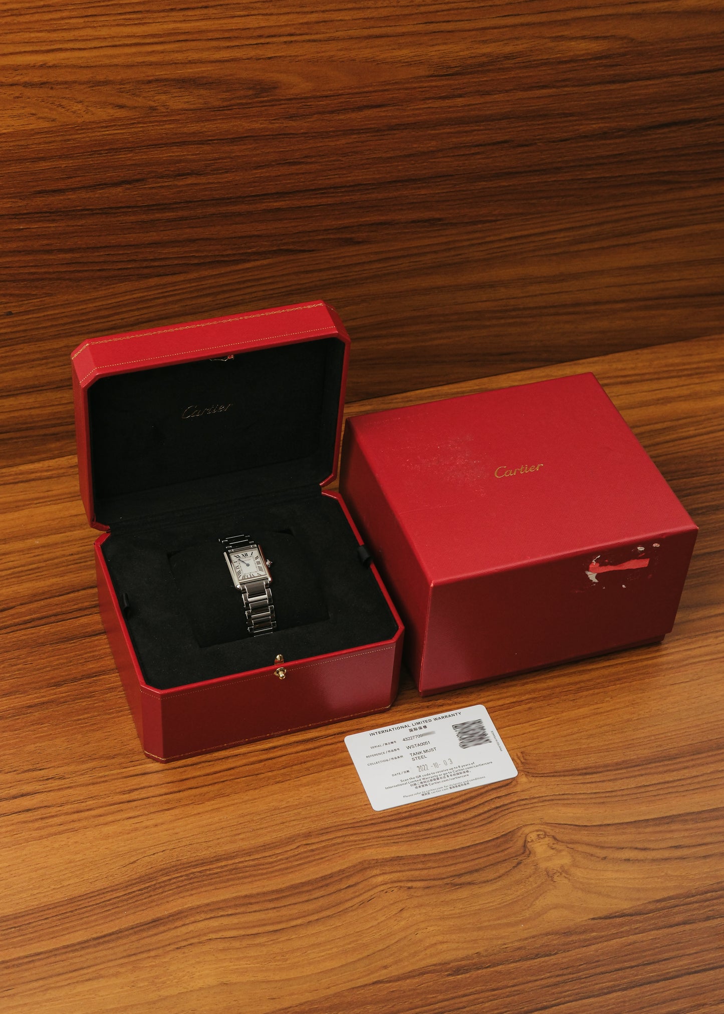 2022 Cartier Tank Must (Box & Papers)