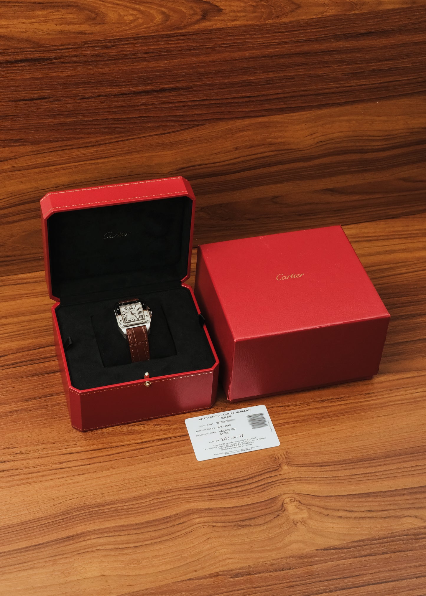 2023 Cartier Santos 100 (Box & Papers)