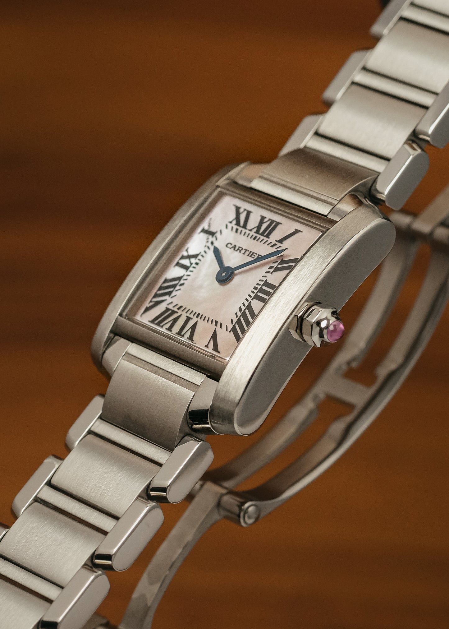 2023 Cartier Tank Francaise "Mother of Pearl" (Box & Papers)