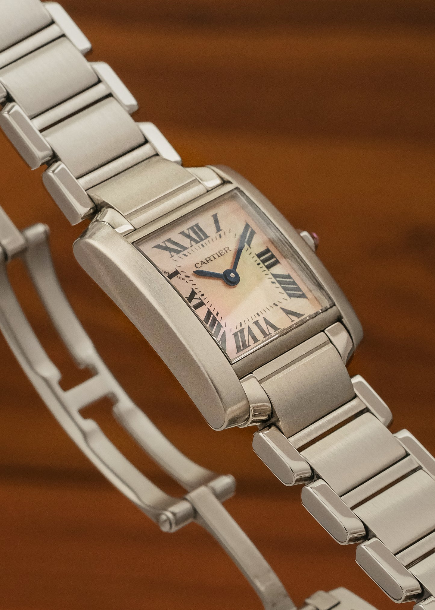 2023 Cartier Tank Francaise "Mother of Pearl" (Box & Papers)