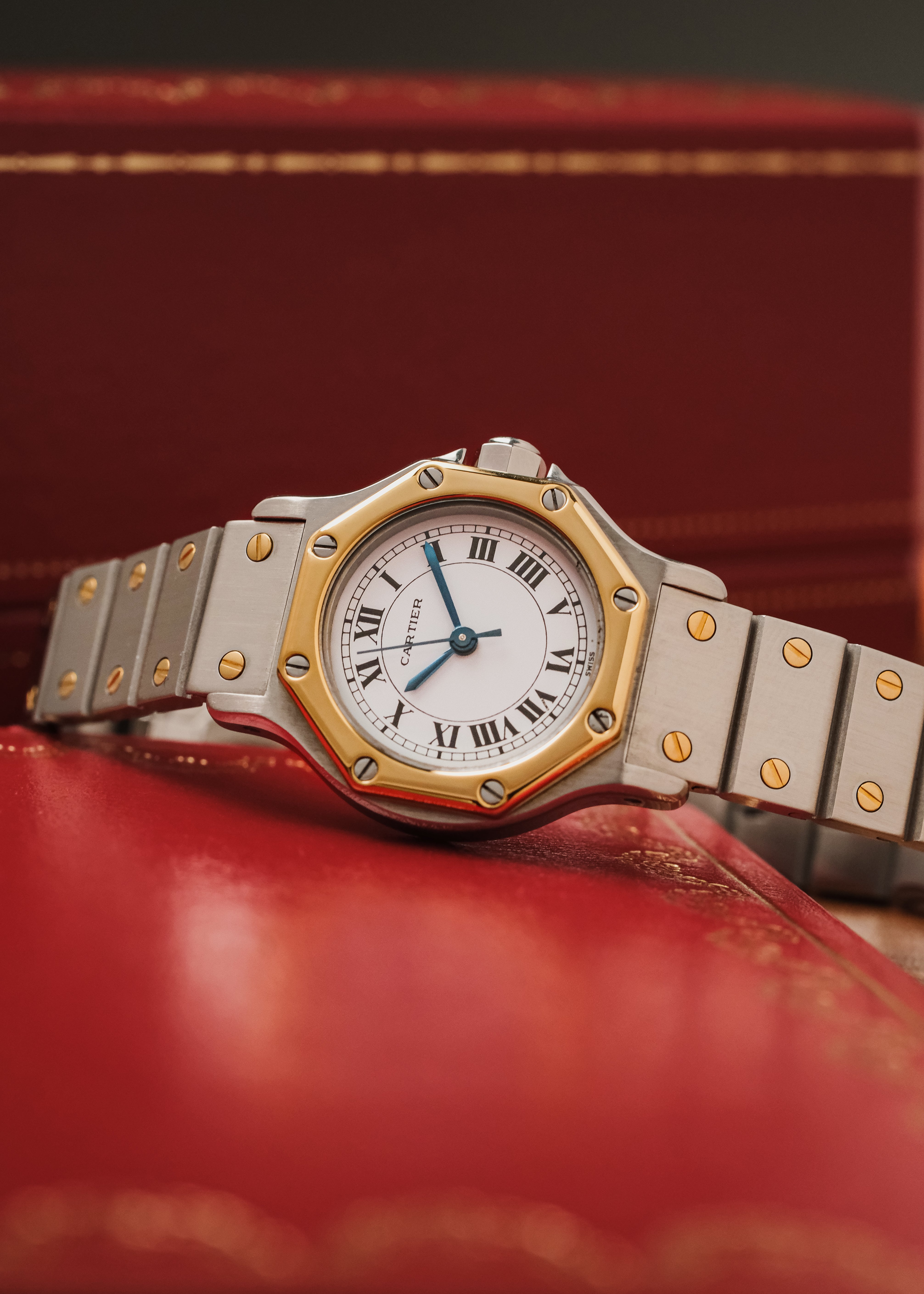 1980s Cartier Santos Octagon (Box & Papers)