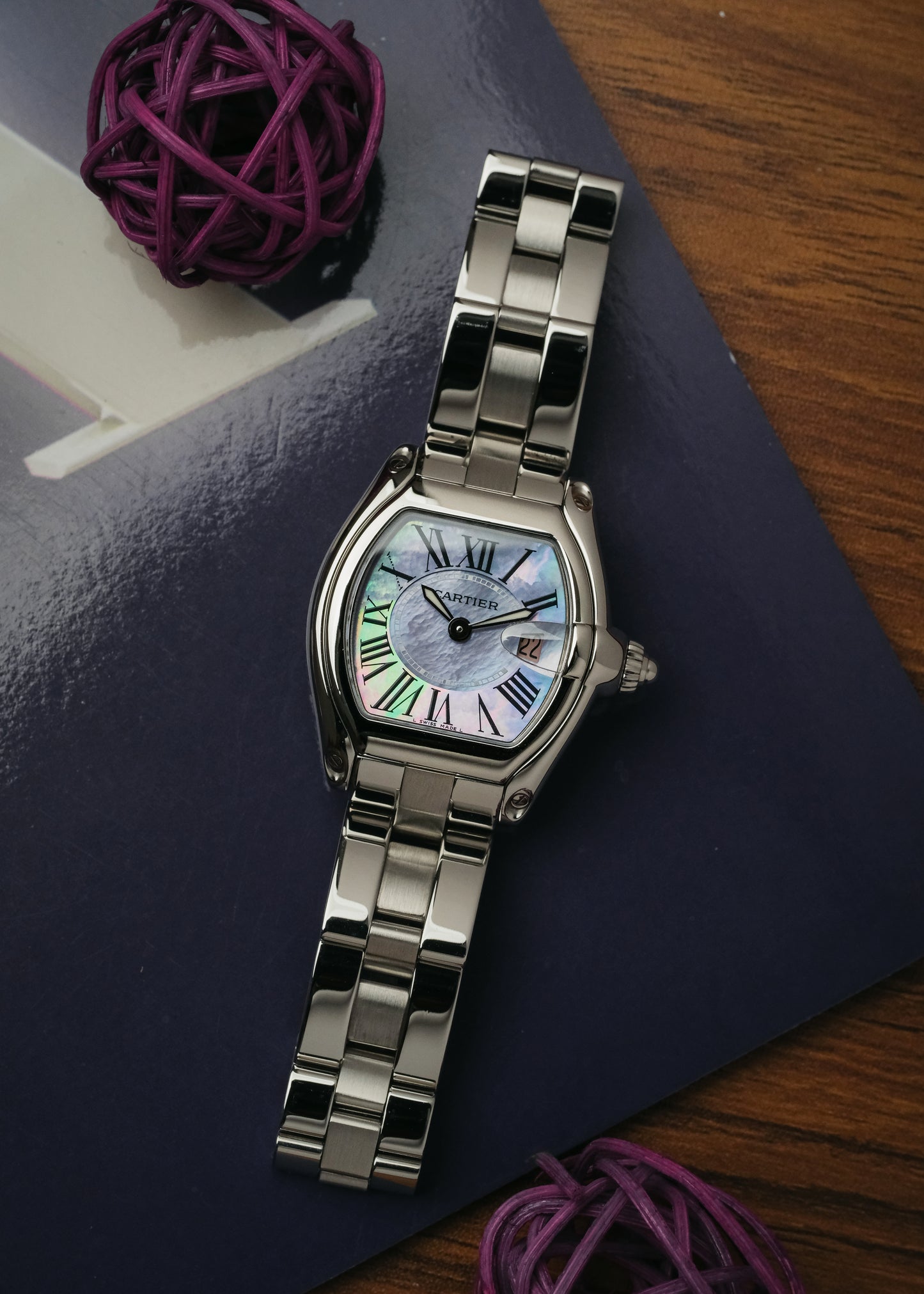2023 Cartier Roadster "Mother of Pearl" (Box & Papers)