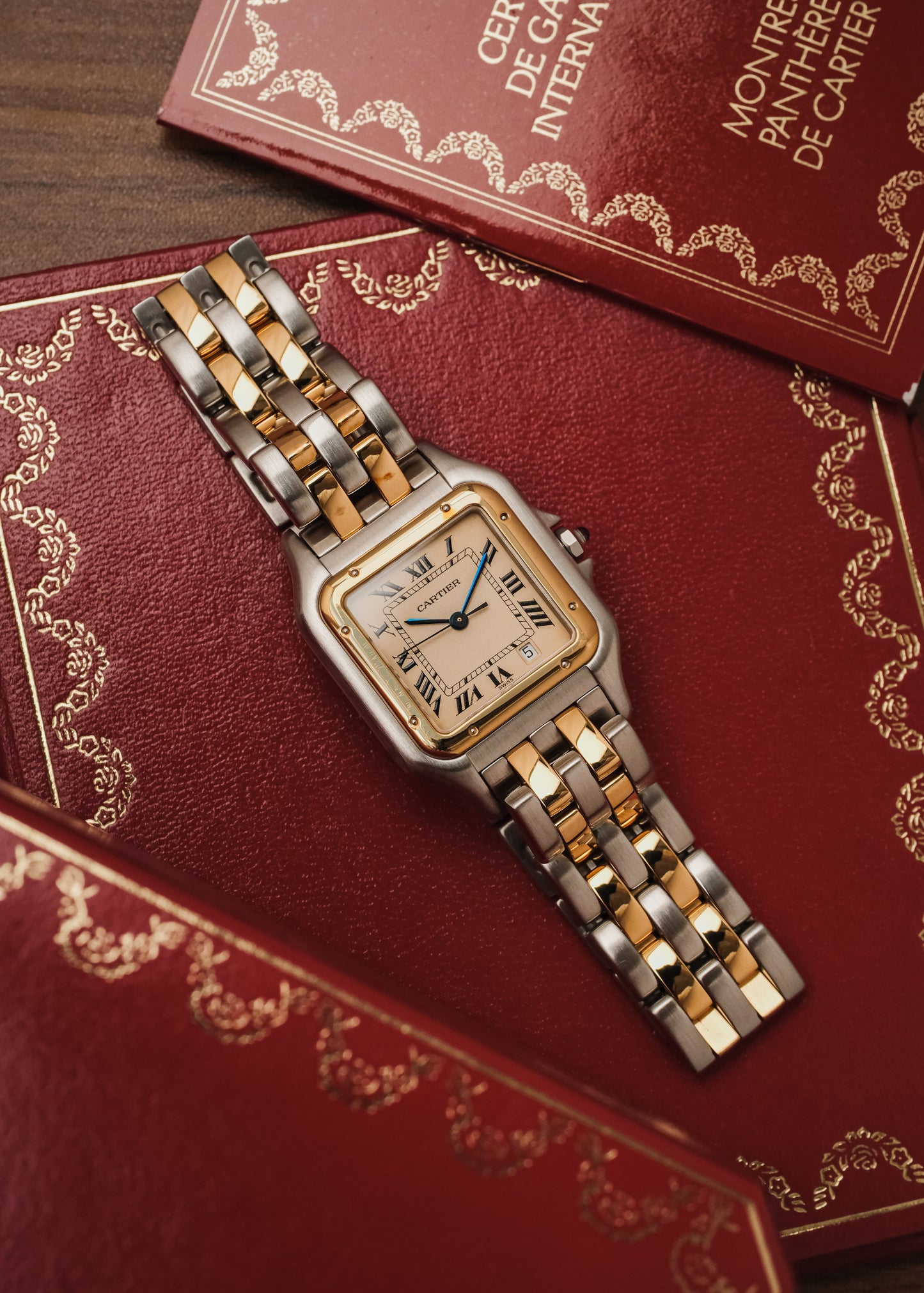 1993 Cartier Panthere "2 Row Bracelet" (Box & Papers)