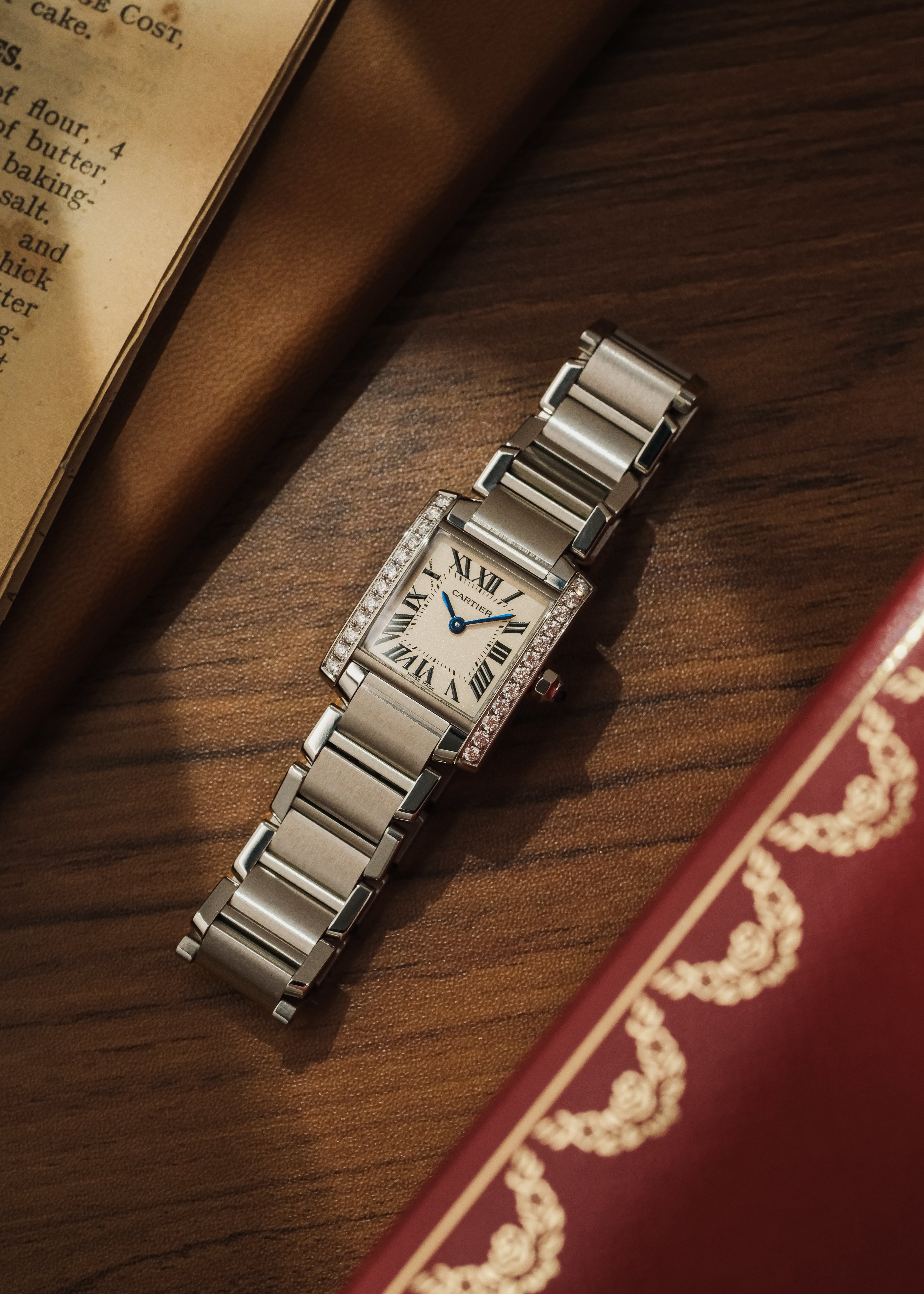 2024 Cartier Tank Francaise (Box & Papers) *Factory Diamond Setting*