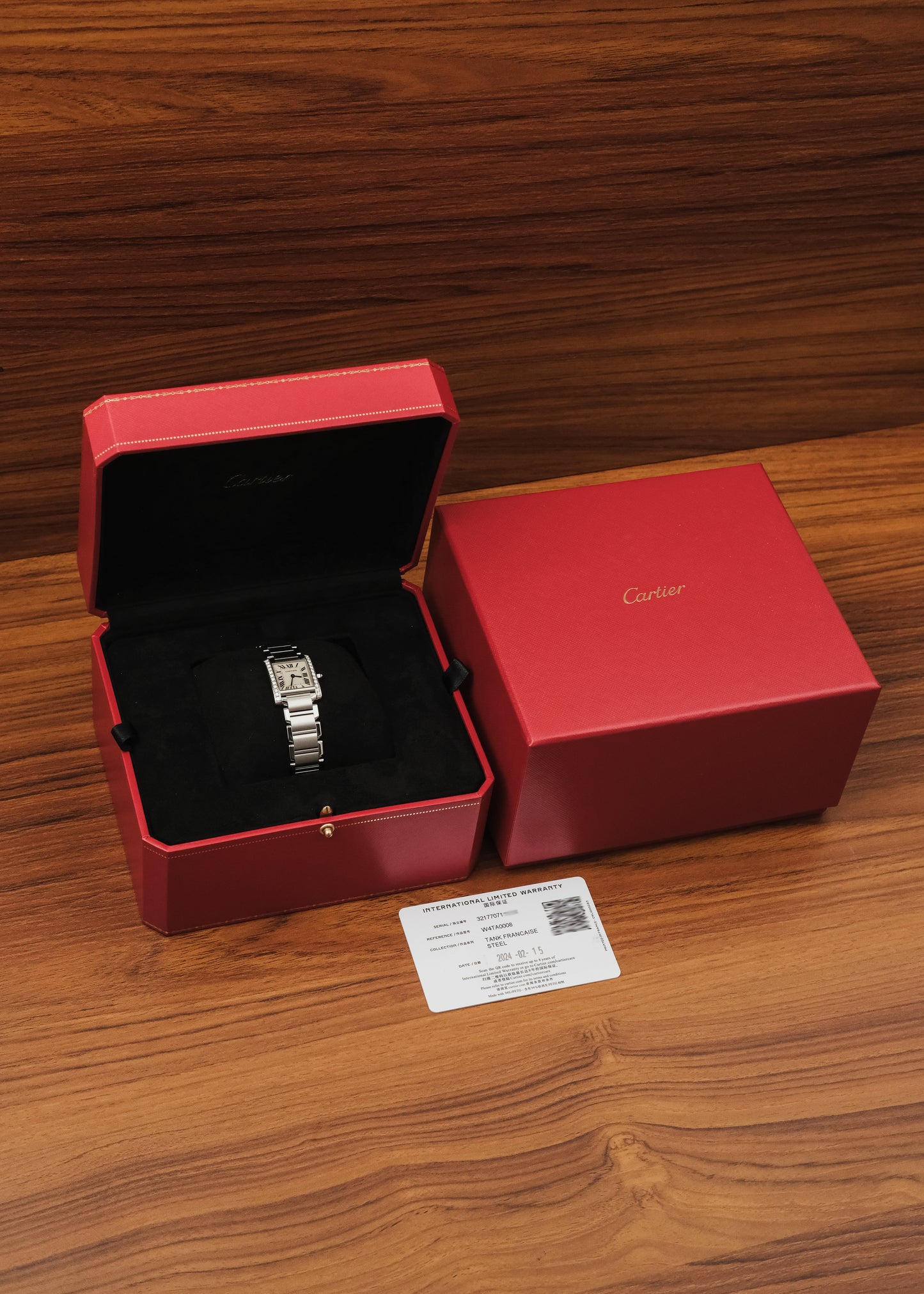2024 Cartier Tank Francaise (Box & Papers) *Factory Diamond Setting*
