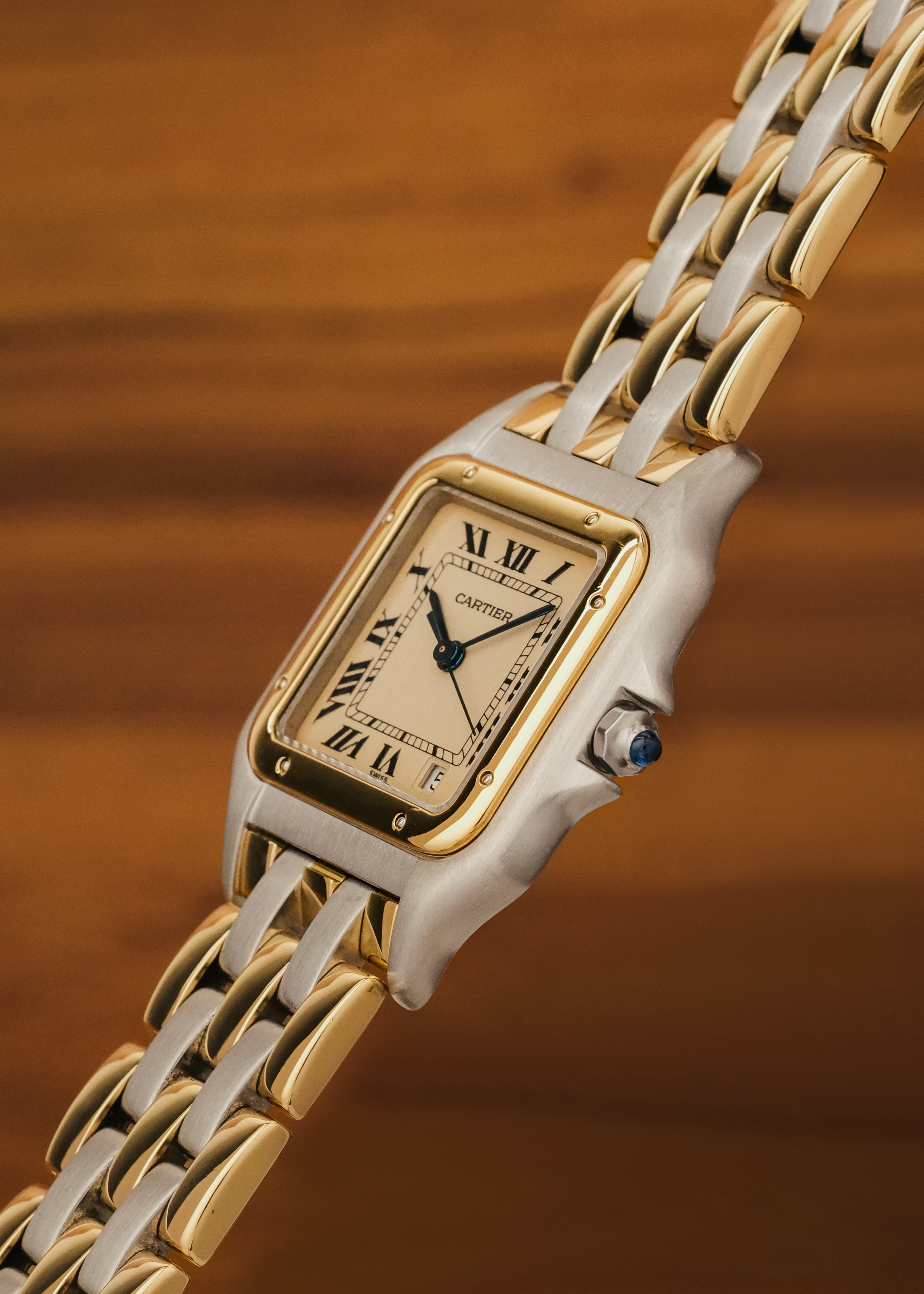 1980s Cartier Panthere "3 Row Bracelet"