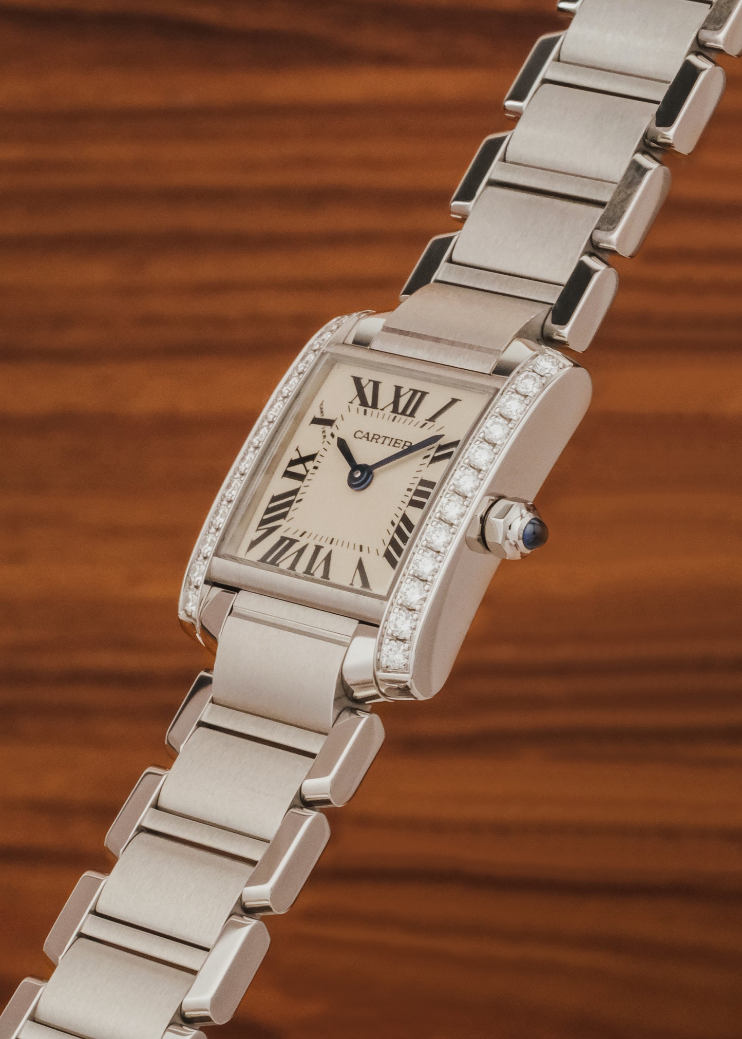 2024 Cartier Tank Francaise (Box & Papers) *Factory Diamond Setting*