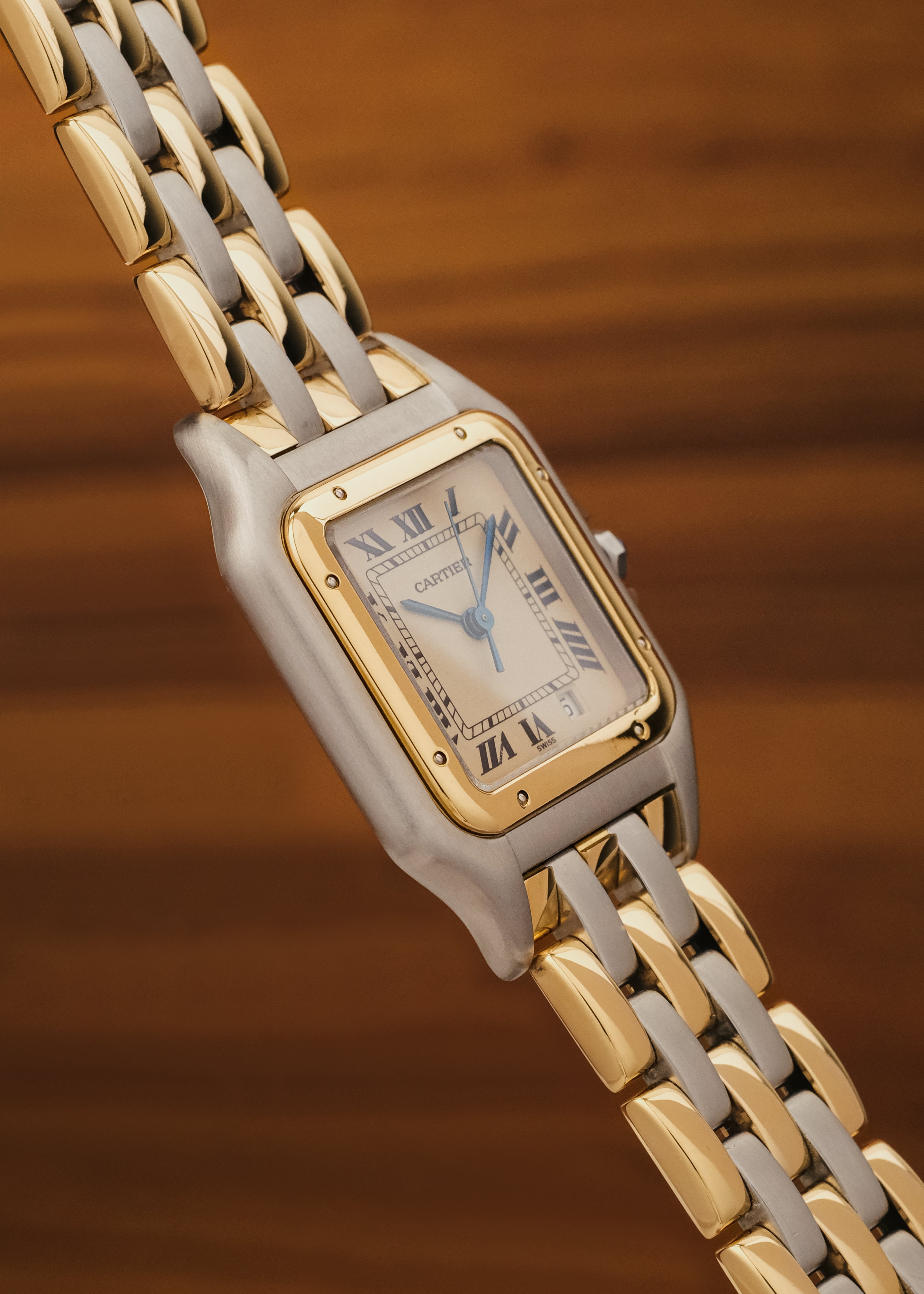 1980s Cartier Panthere "3 Row Bracelet"