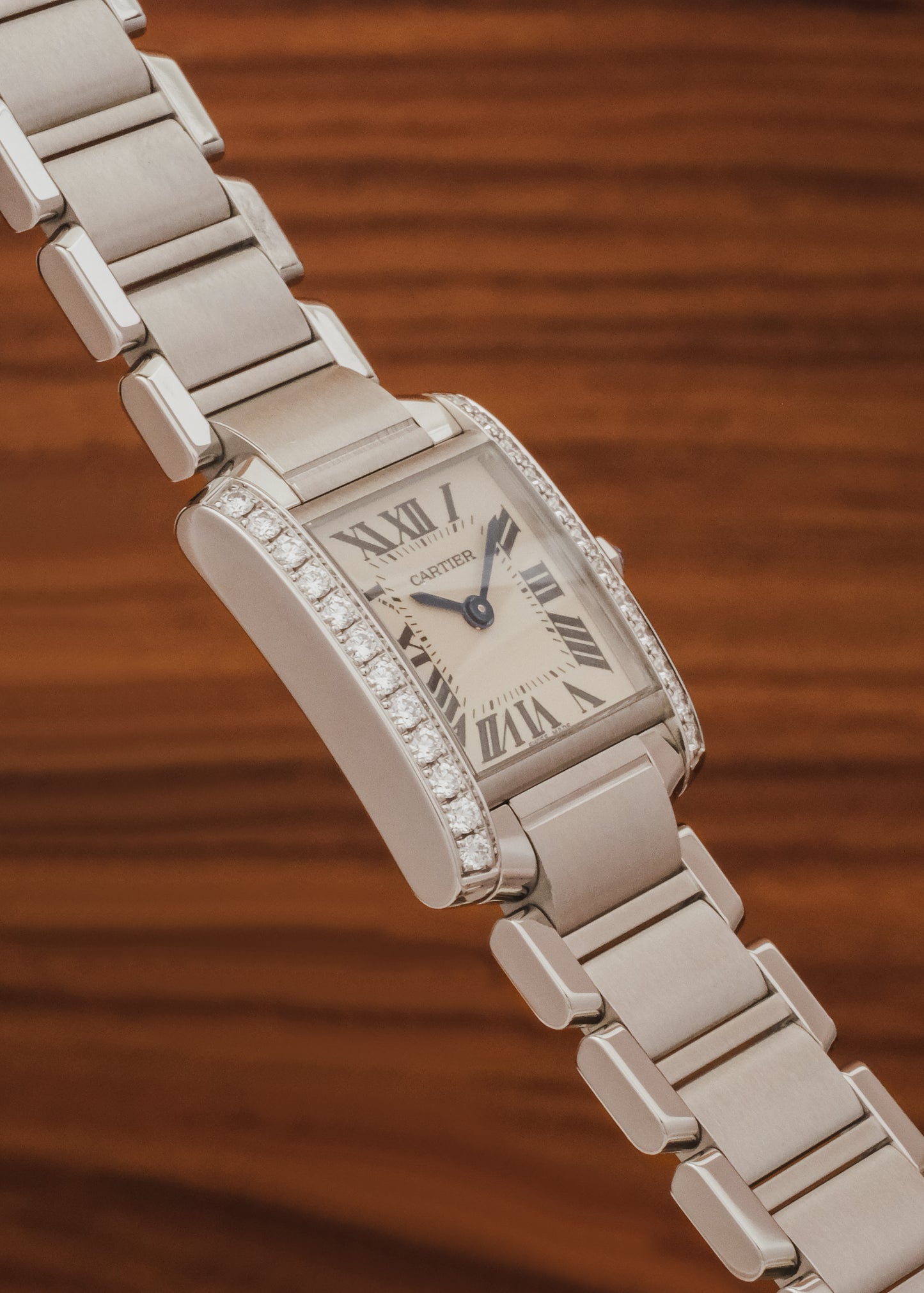 2024 Cartier Tank Francaise (Box & Papers) *Factory Diamond Setting*