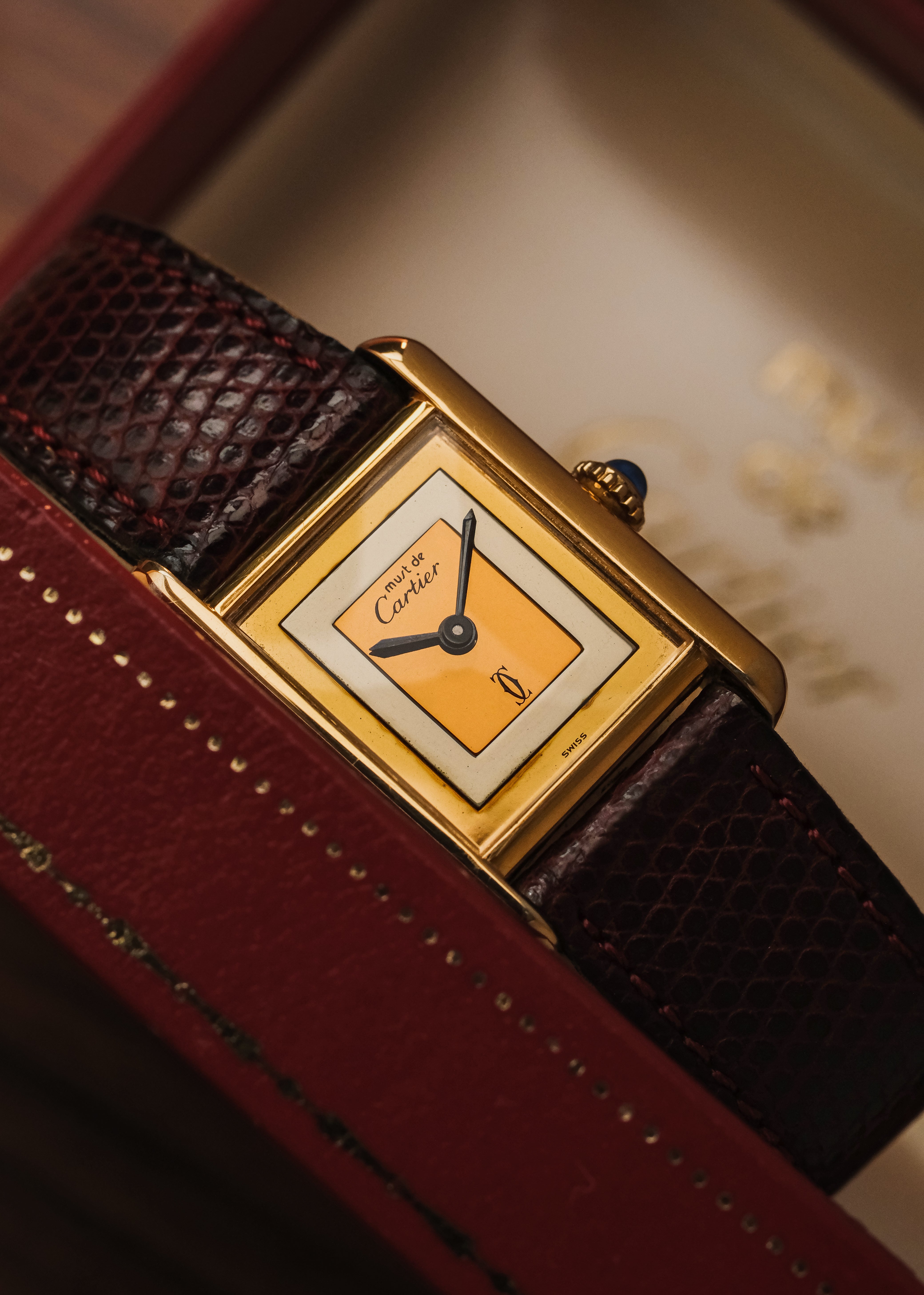 1980s Must De Cartier Tank (Box)