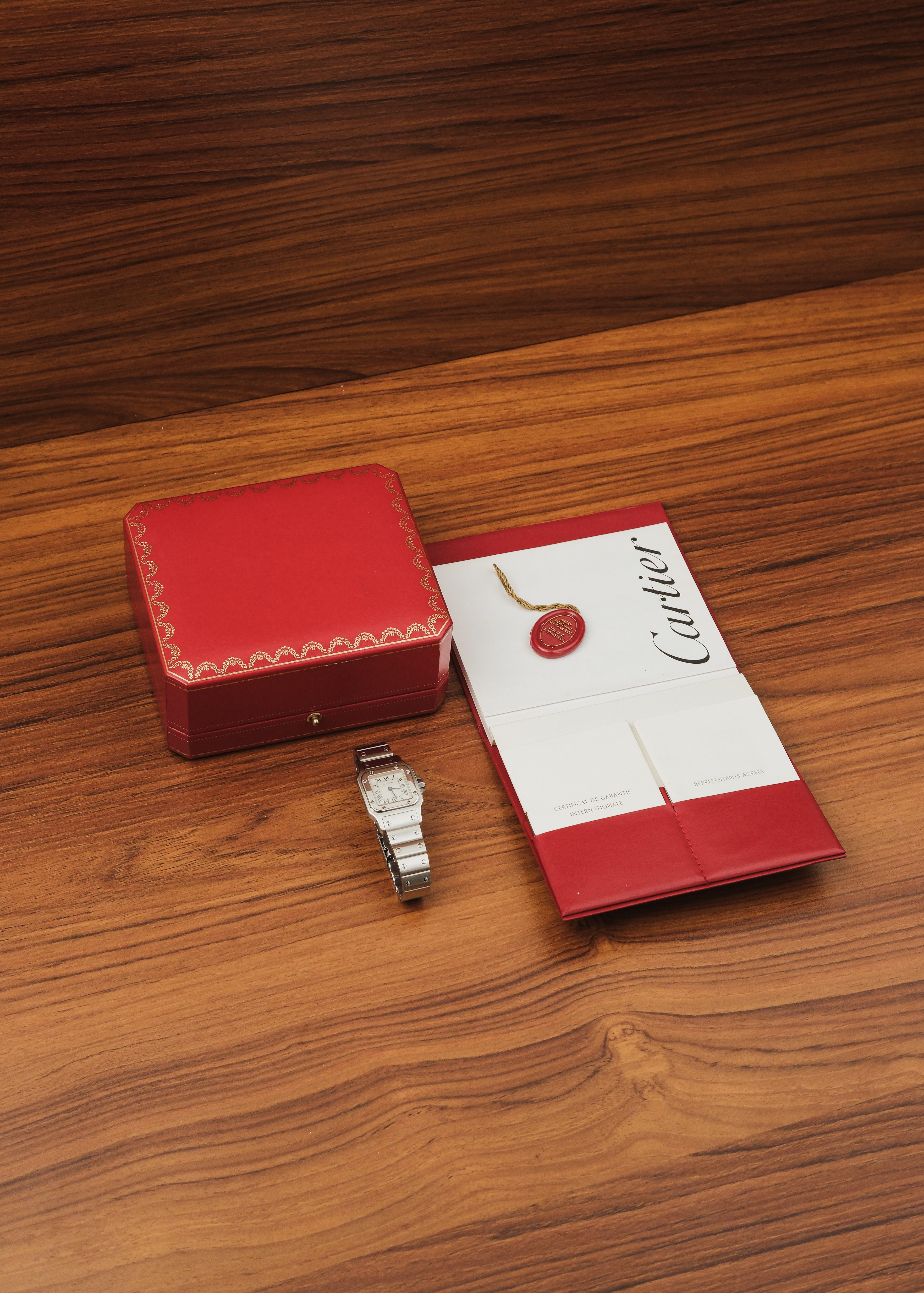 1990s Cartier Santos Galbee (Box & Papers)