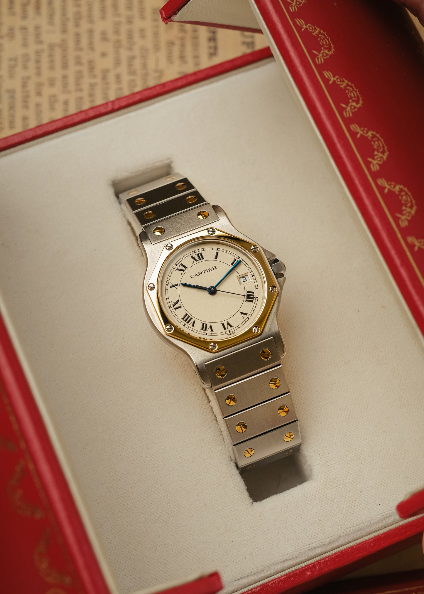 1993 Cartier Santos Octagon (Box & Papers)