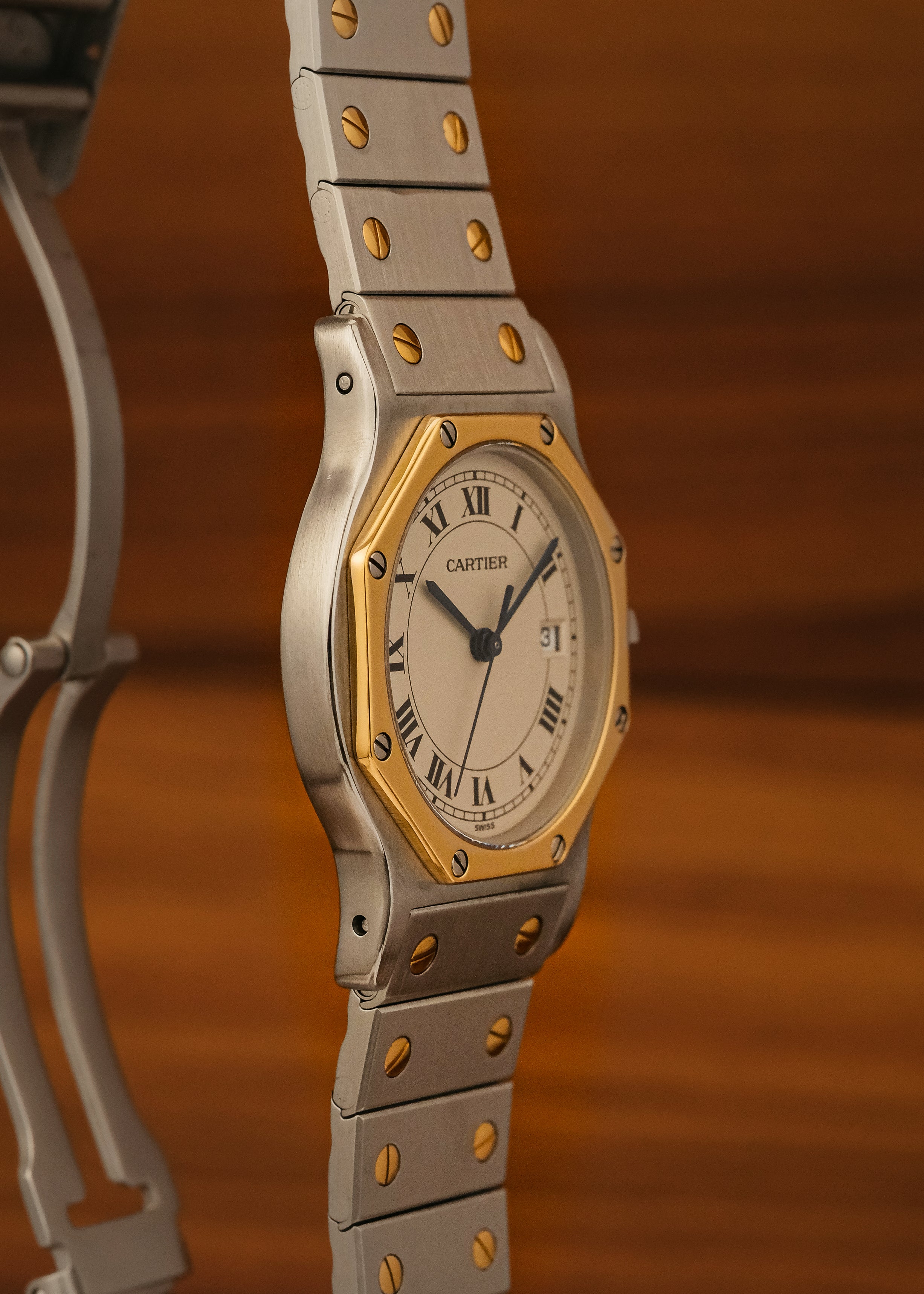 1993 Cartier Santos Octagon (Box & Papers)