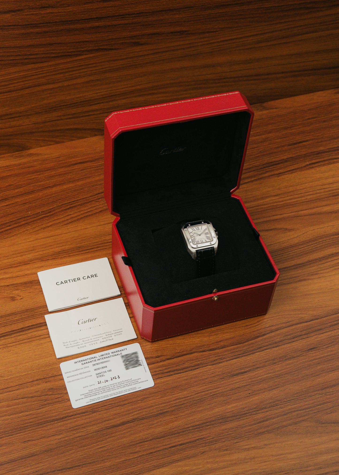 2023 Cartier Santos 100 (Box & Papers)