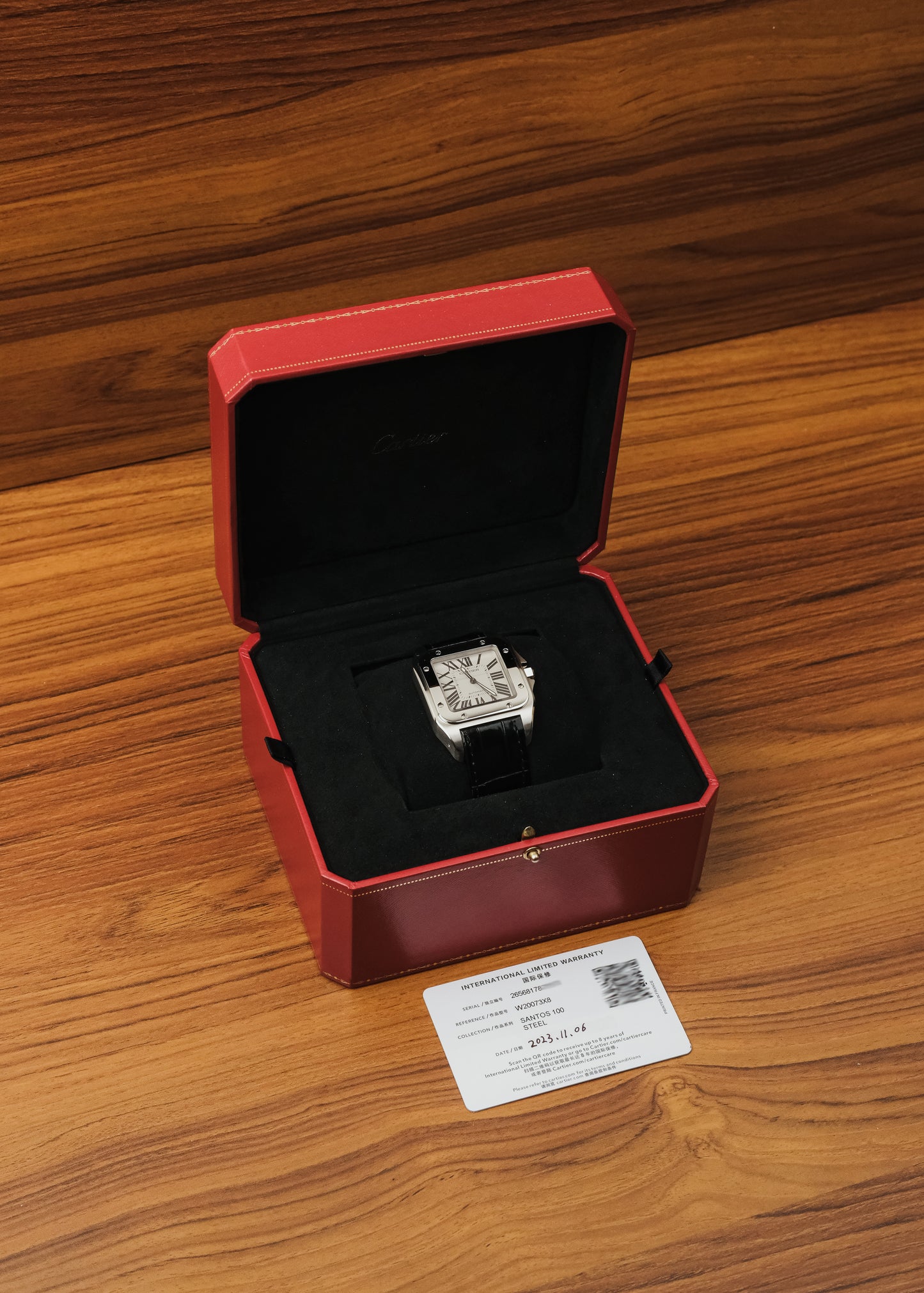 2023 Cartier Santos 100 (Box & Papers)