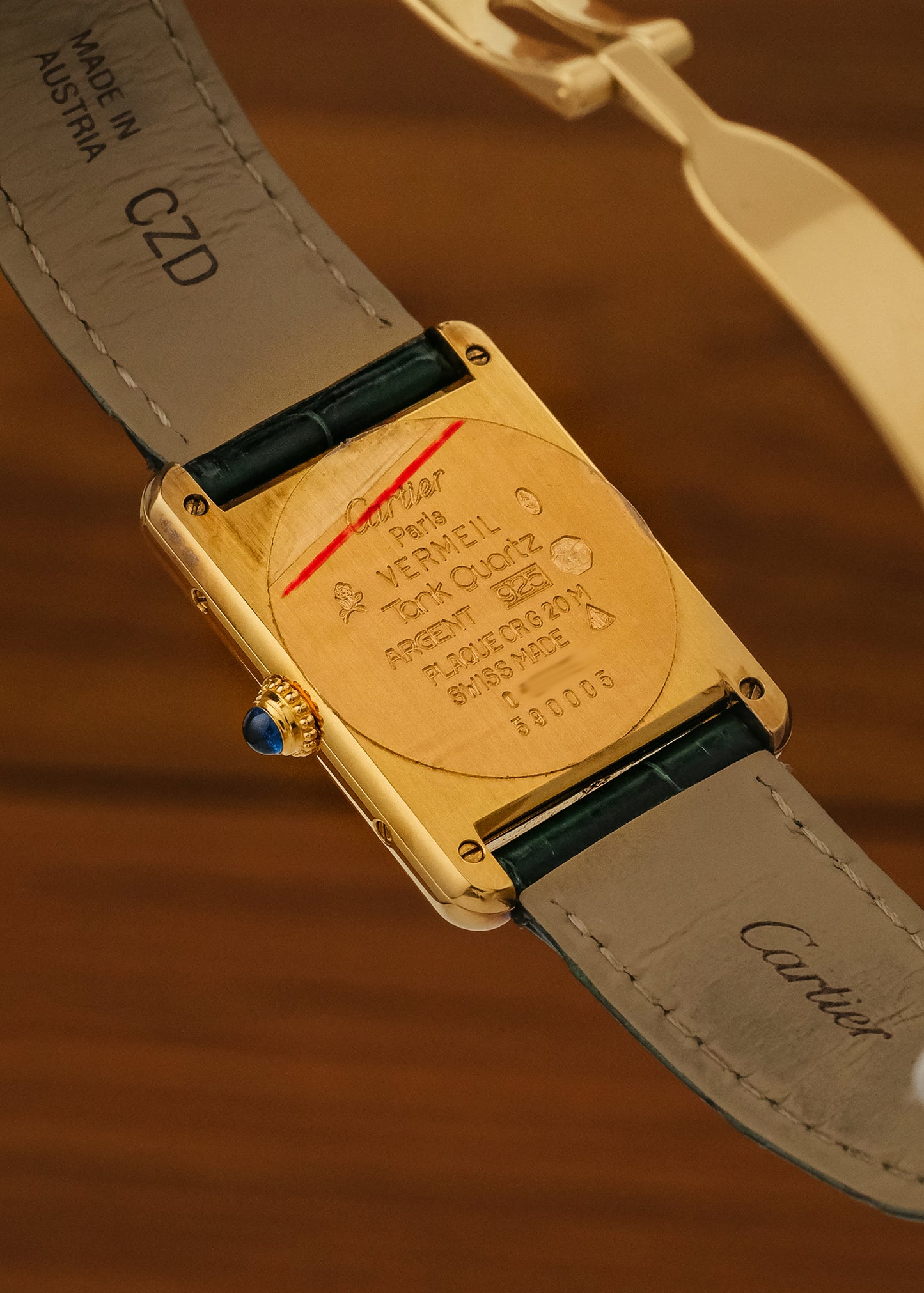 1988 Must de Cartier Tank "Column Dial" (Box & Papers)