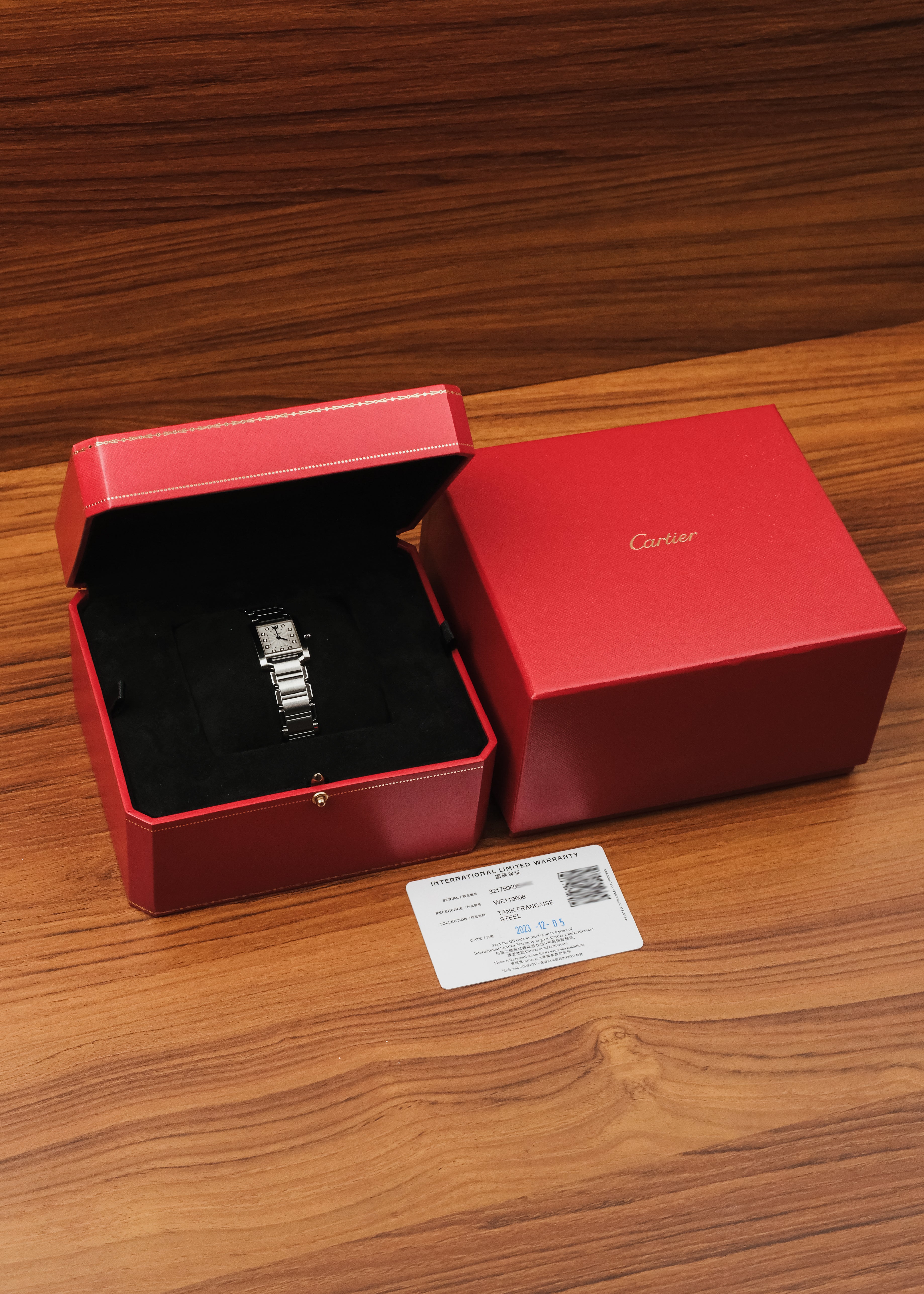 2023 Cartier Tank Francaise (Box & Papers) *Factory Diamond Setting*