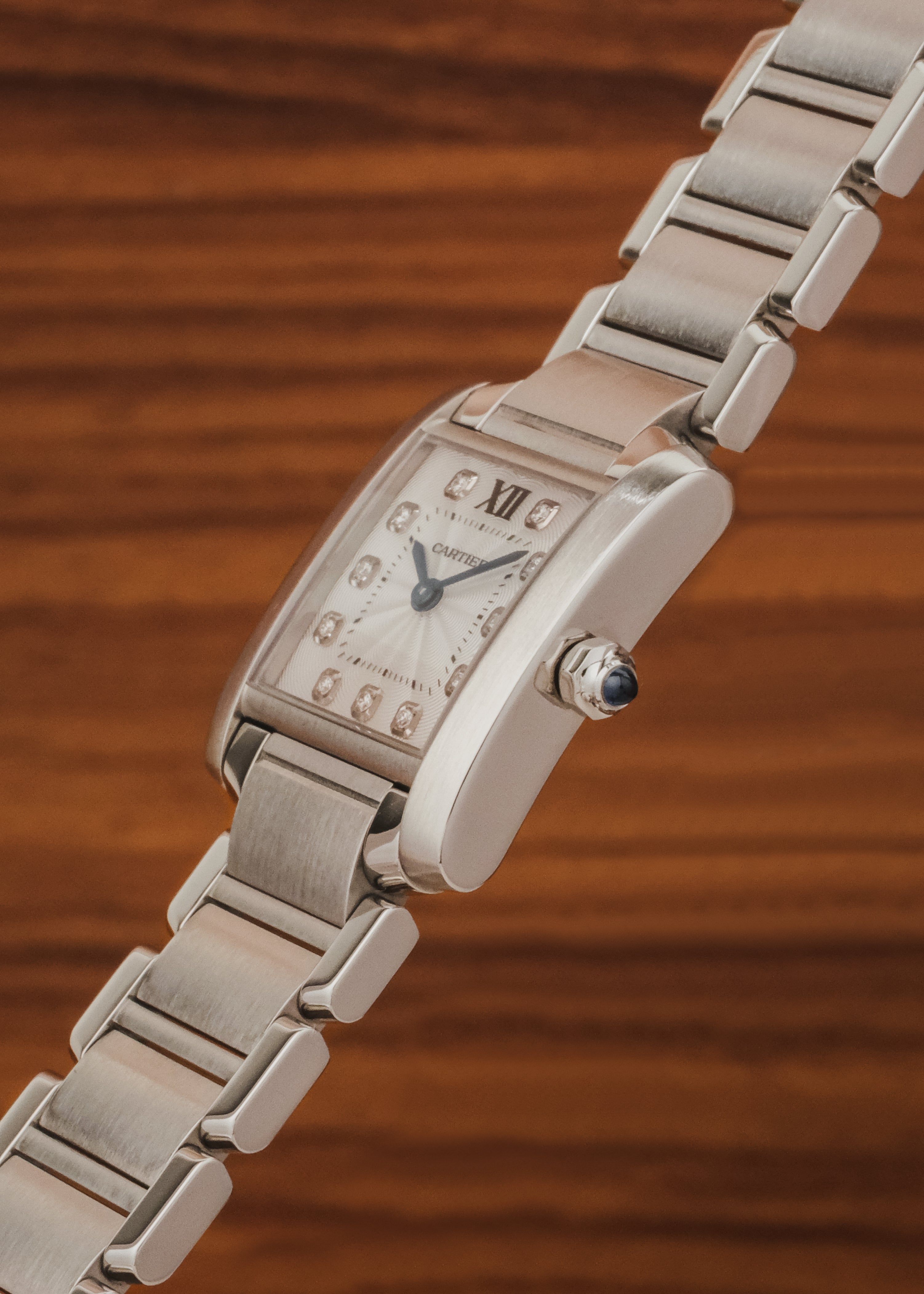 2023 Cartier Tank Francaise (Box & Papers) *Factory Diamond Setting*