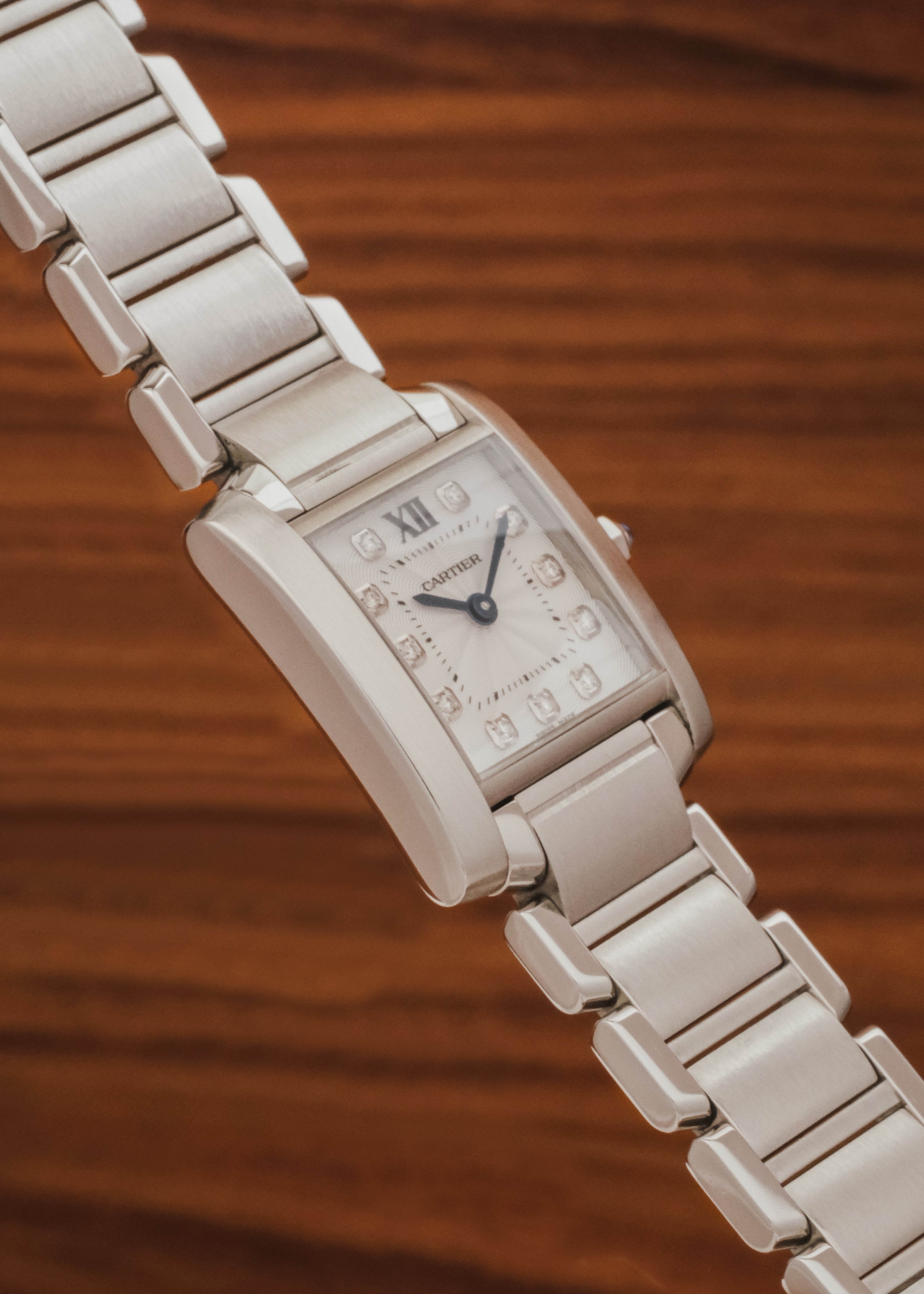 2023 Cartier Tank Francaise (Box & Papers) *Factory Diamond Setting*