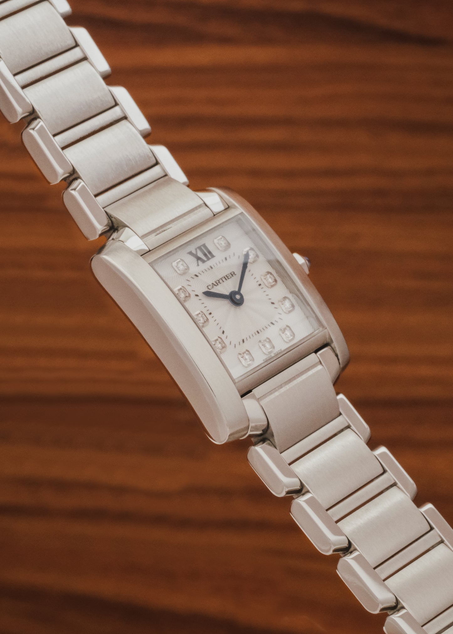 2023 Cartier Tank Francaise (Box & Papers) *Factory Diamond Setting*