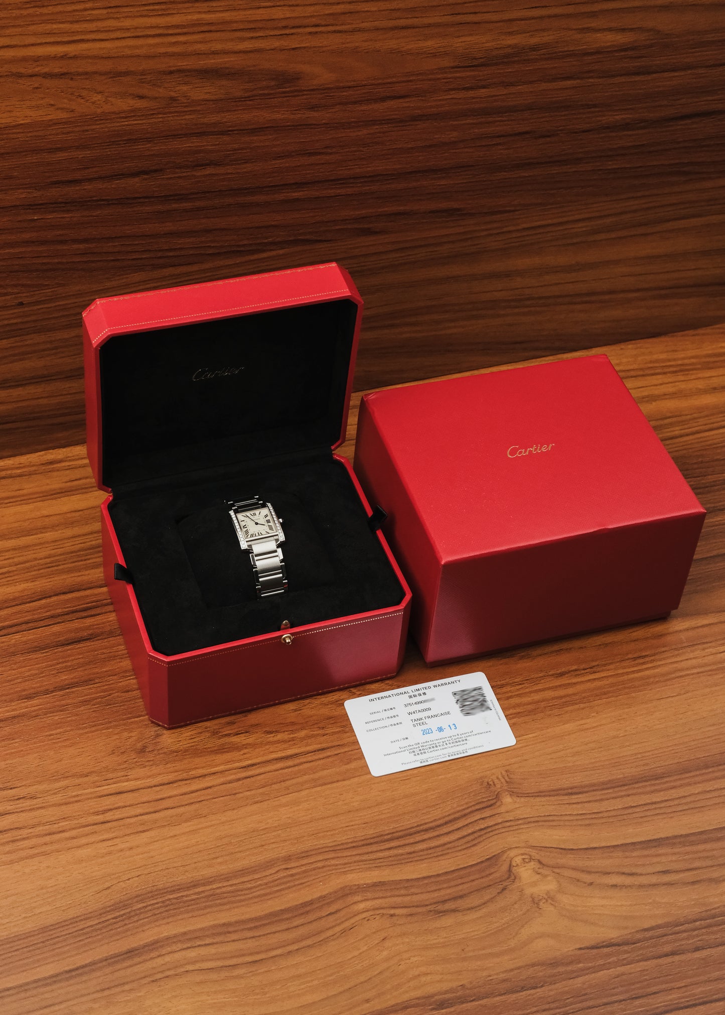2023 Cartier Tank Francaise (Box & Papers) *Factory Diamond Setting*