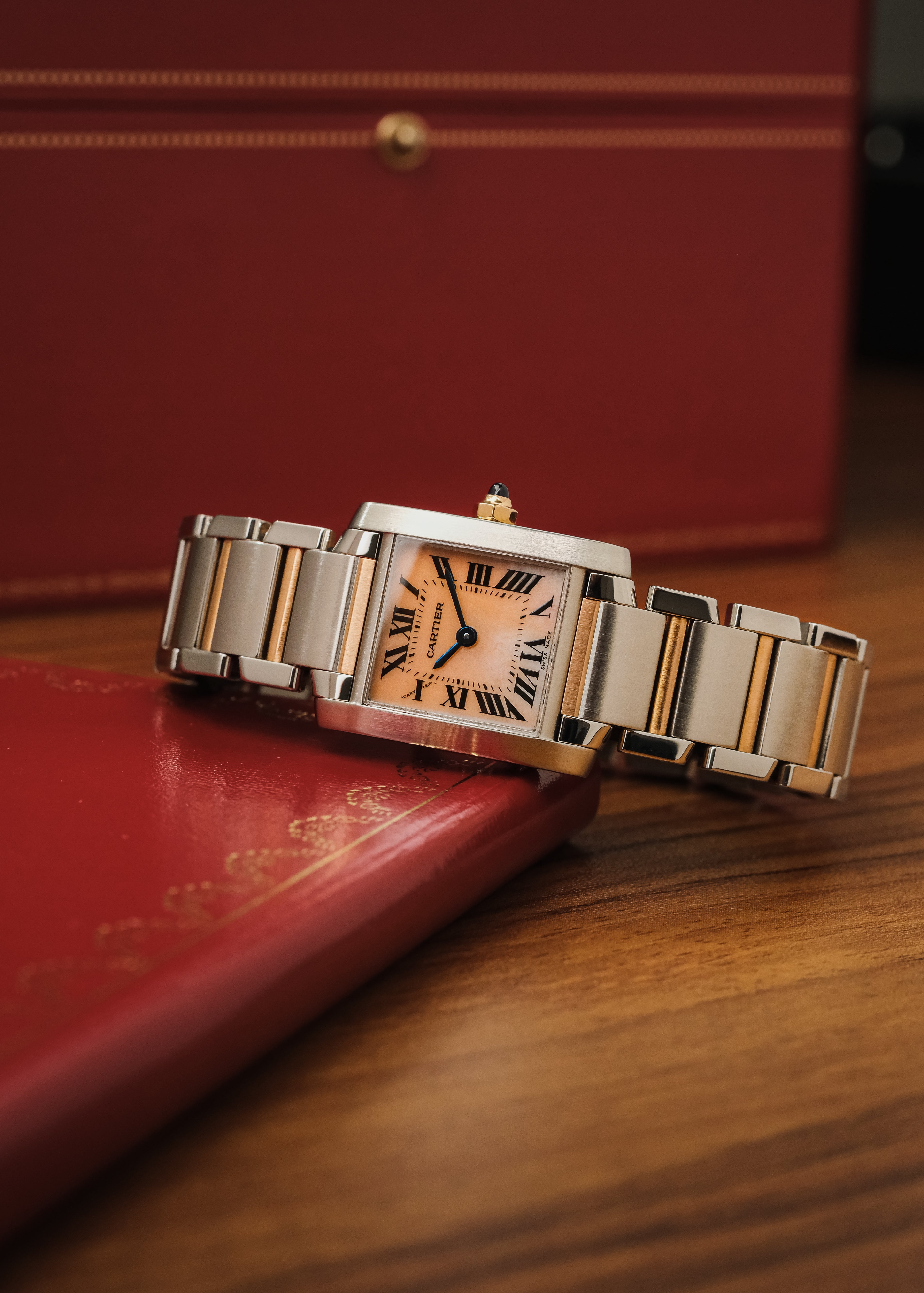 2024 Cartier Tank Francaise "Mother of Pearl" (Box & Papers)