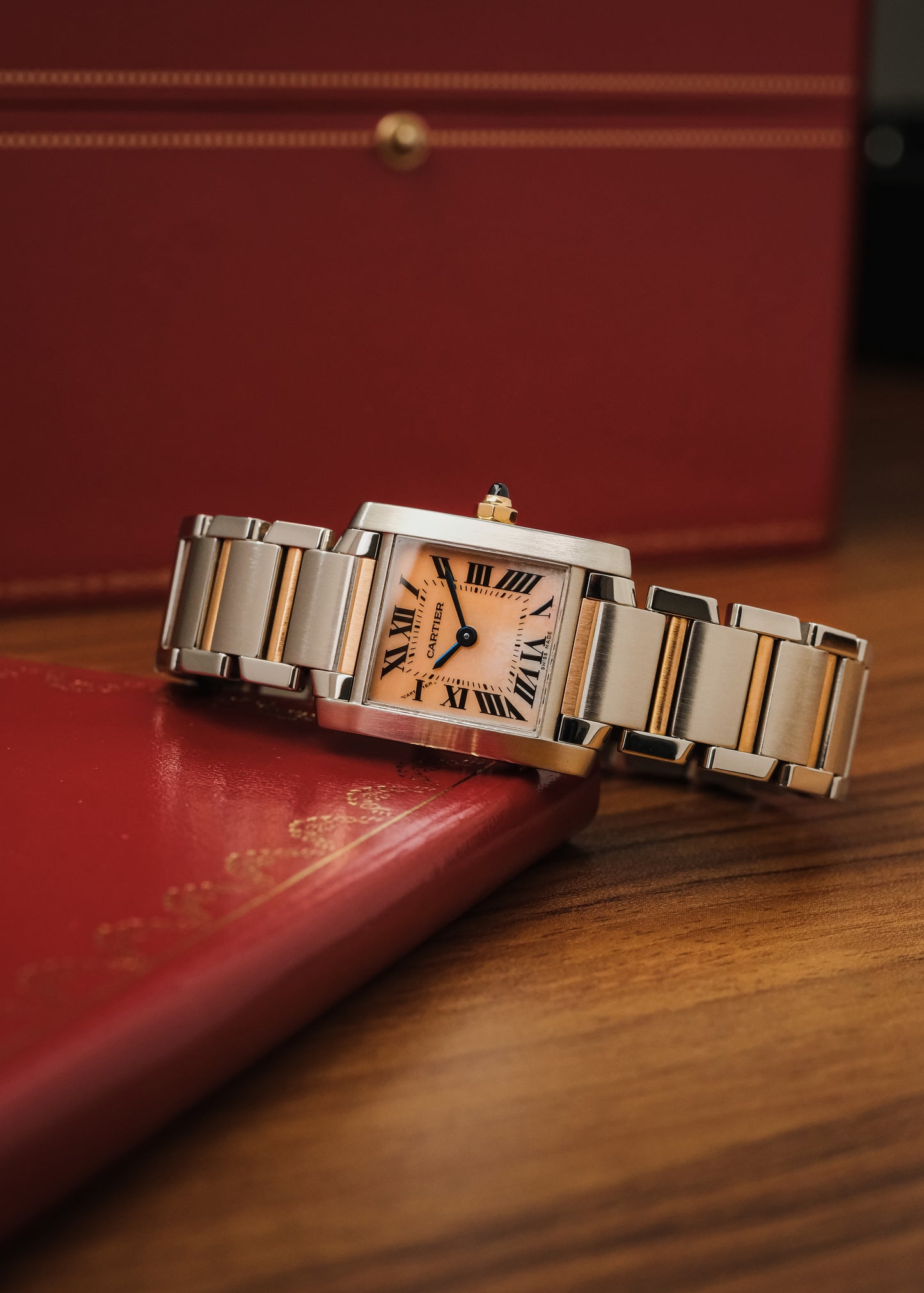 2024 Cartier Tank Francaise "Mother of Pearl" (Box & Papers)