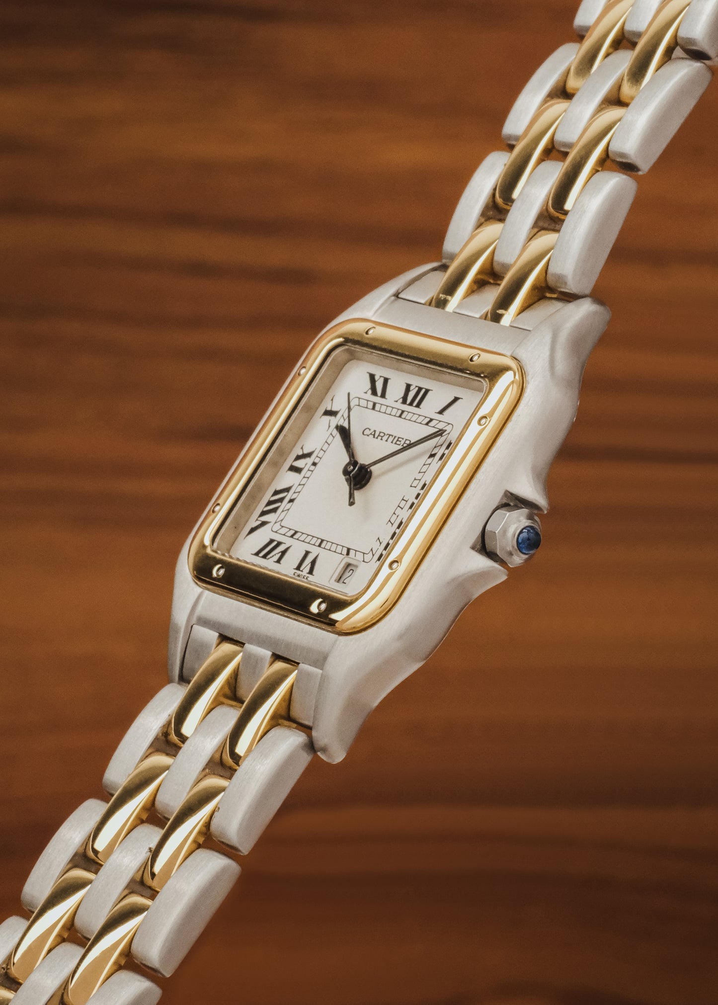 1990s Cartier Panthere "2-Row Bracelet" (Box)