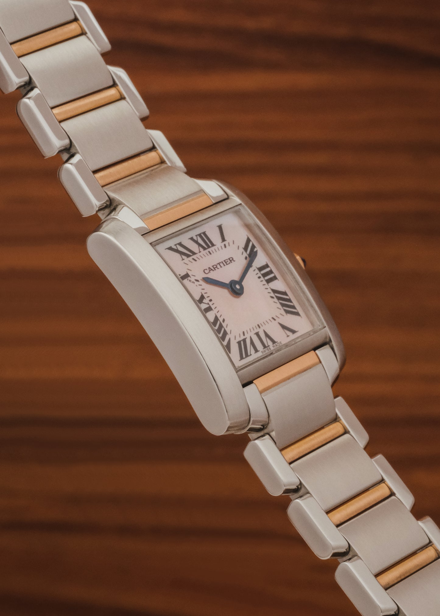 2024 Cartier Tank Francaise "Mother of Pearl" (Box & Papers)