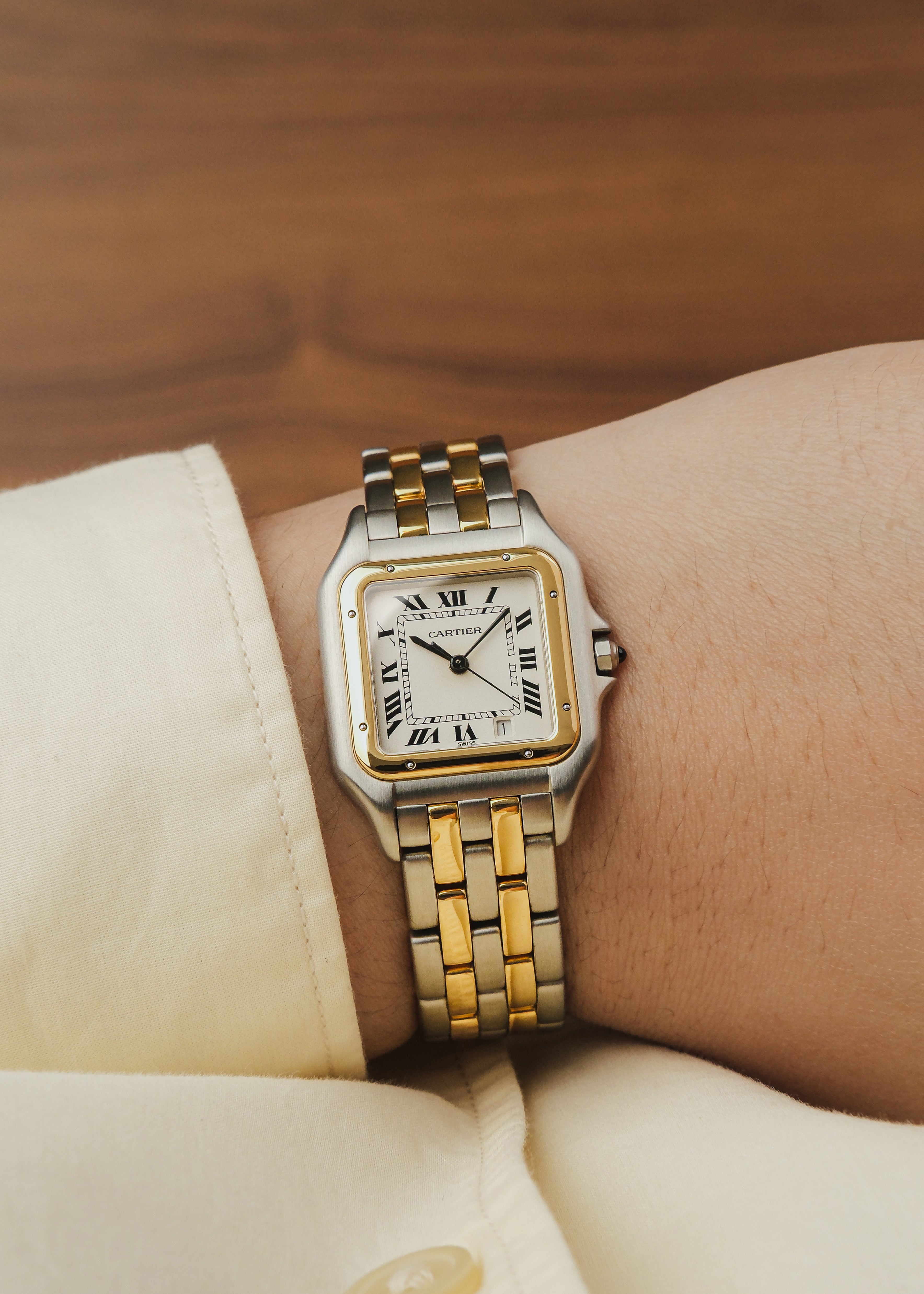 1990s Cartier Panthere "2-Row Bracelet" (Box)