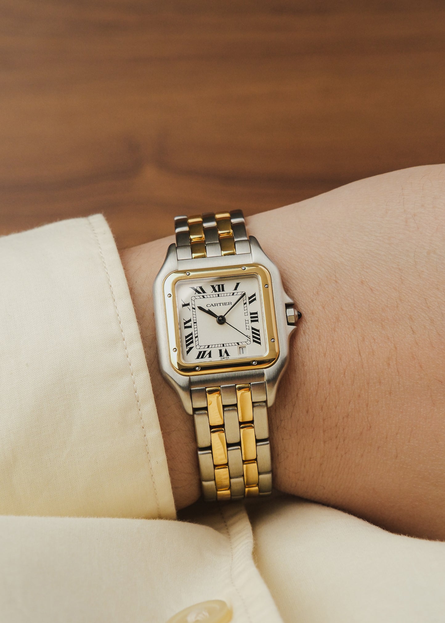 1990s Cartier Panthere "2-Row Bracelet" (Box)