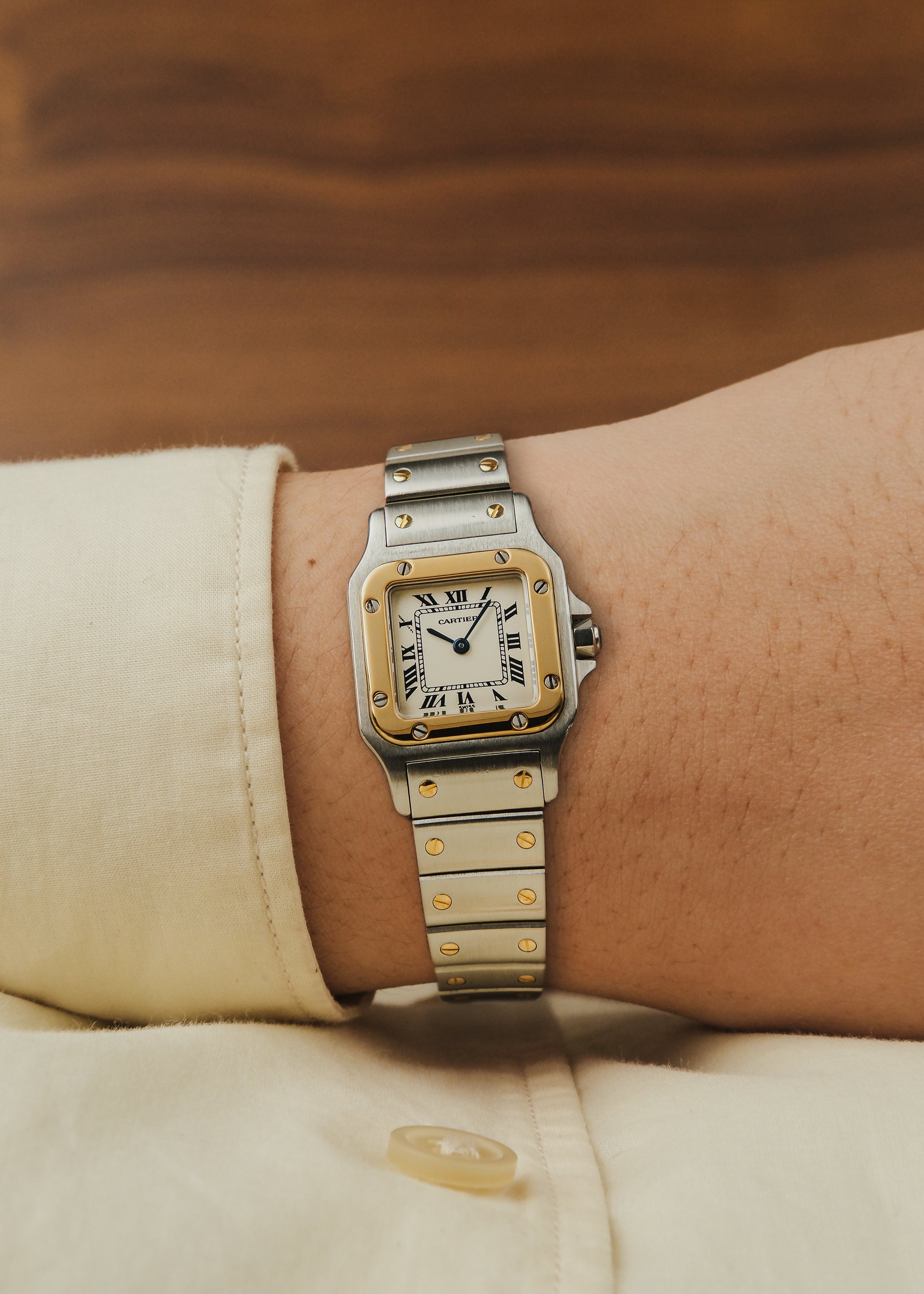2000s Cartier Santos Galbee (Box & Papers)
