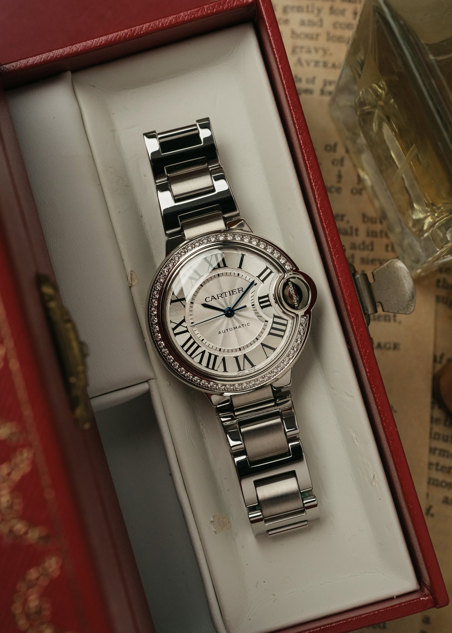2018 Cartier Ballon Bleu w/ Factory Diamond Setting (Box & Papers)