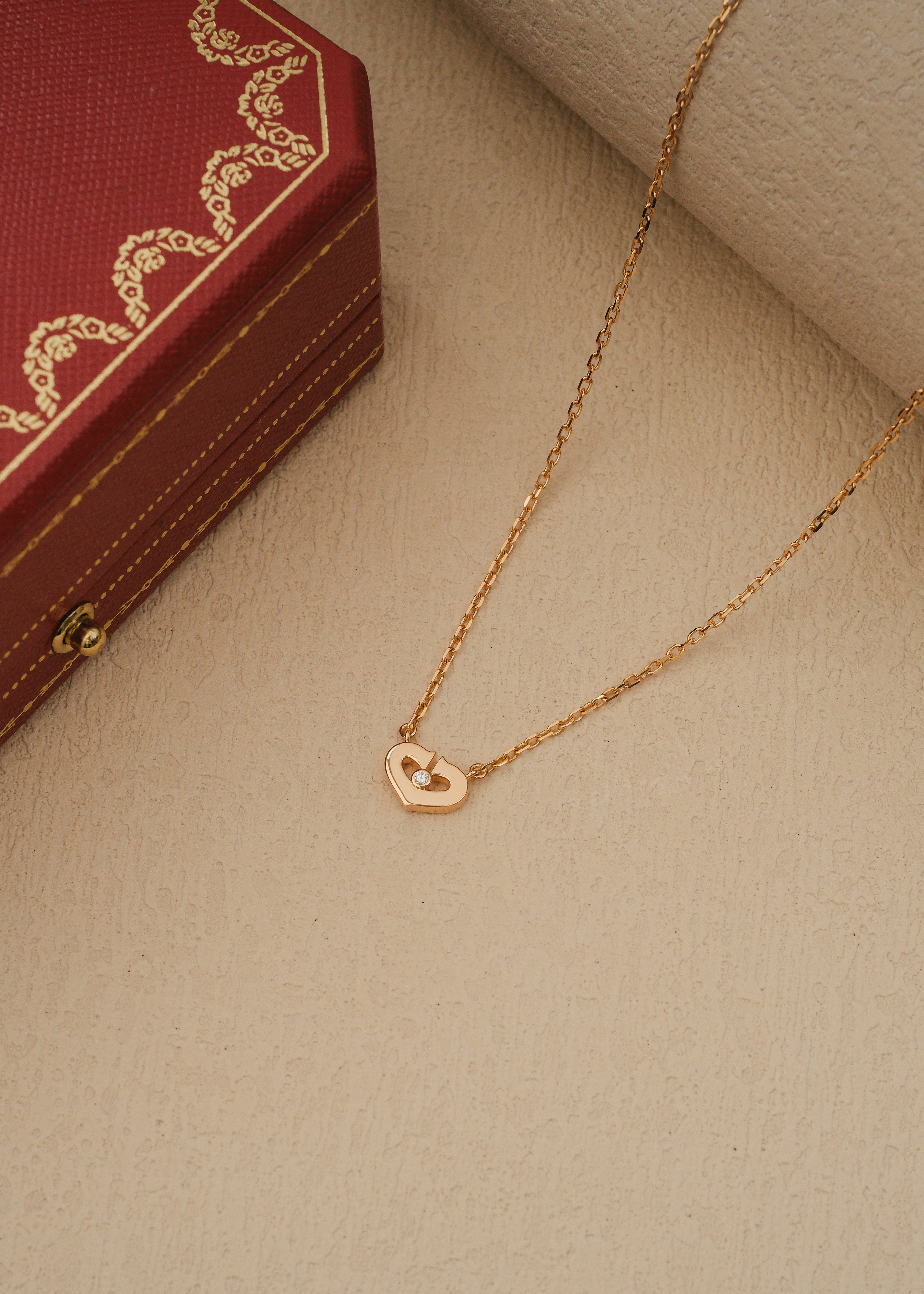 2011 Cartier Heart Rose Gold Necklace (Box & Papers)