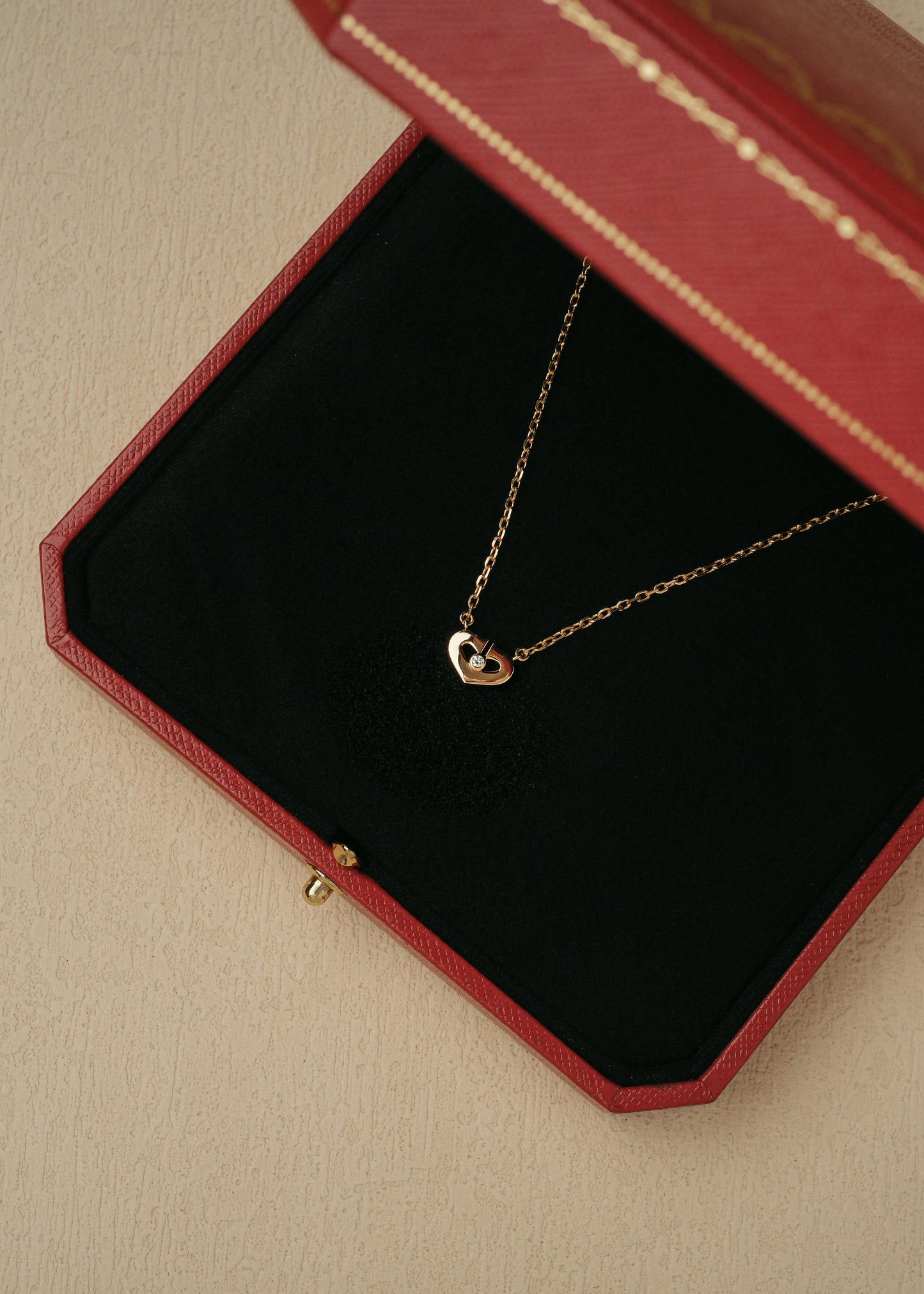 2011 Cartier Heart Rose Gold Necklace (Box & Papers)