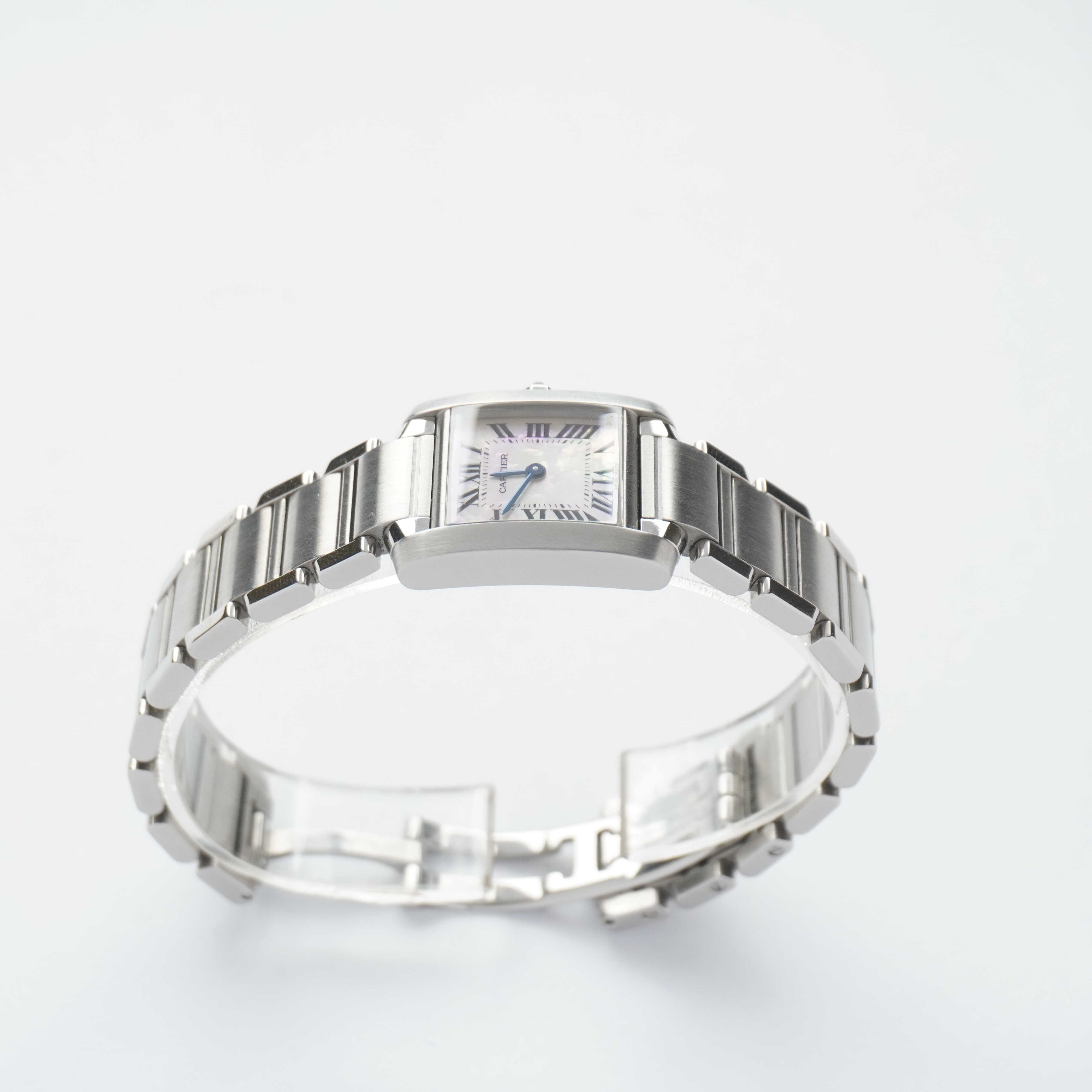 2023 Cartier Tank Francaise "Mother of Pearl" (Boxes / Card)