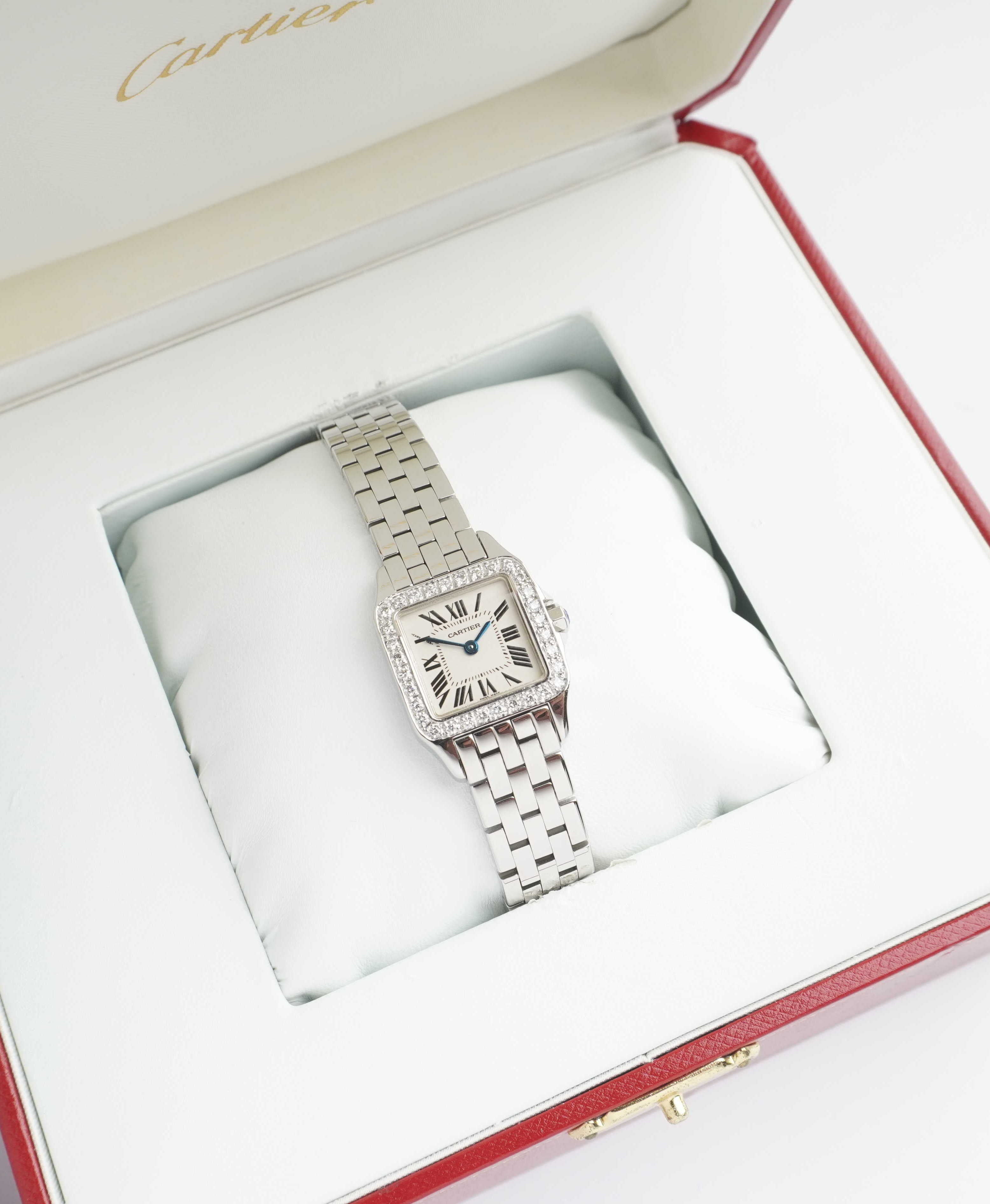 Cartier Santos Demoiselle "Aftermarket Diamonds" (Box / Misc.)