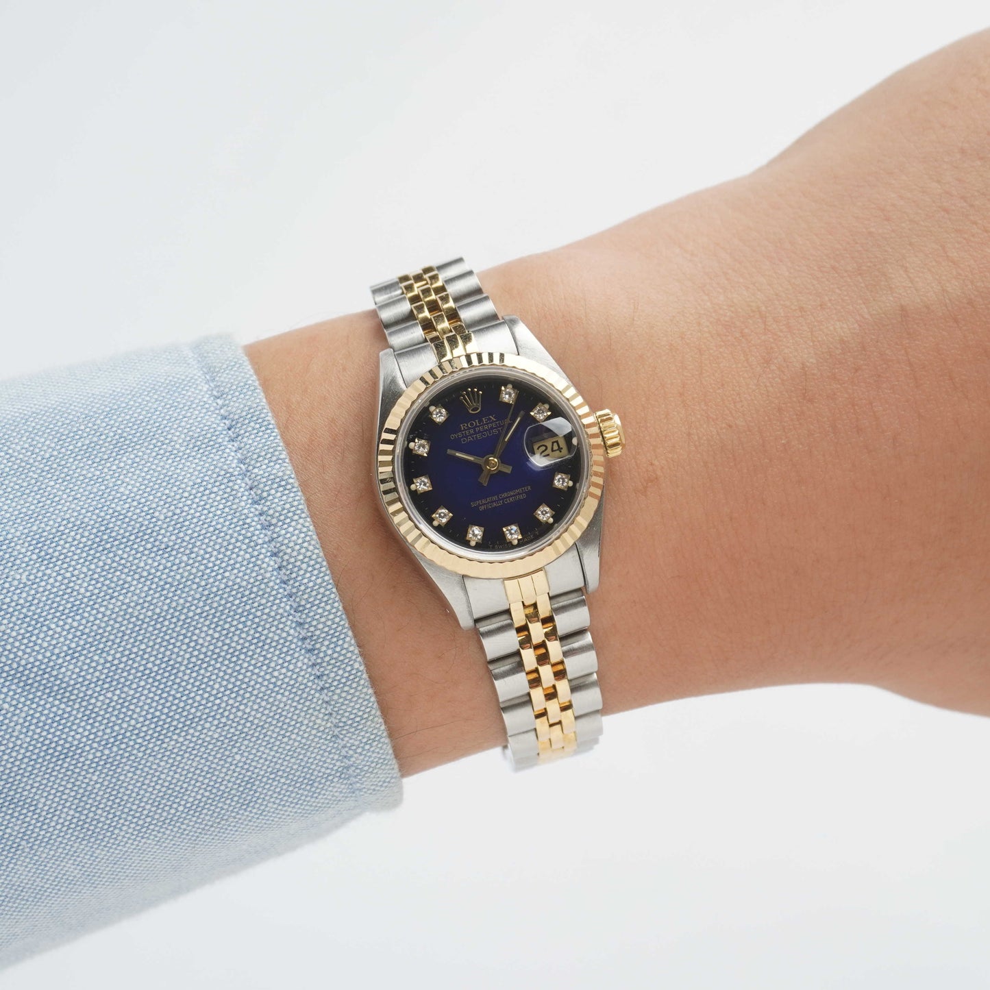 1988 Rolex Lady-Datejust "Blue Vignette" (Boxes / Misc.)