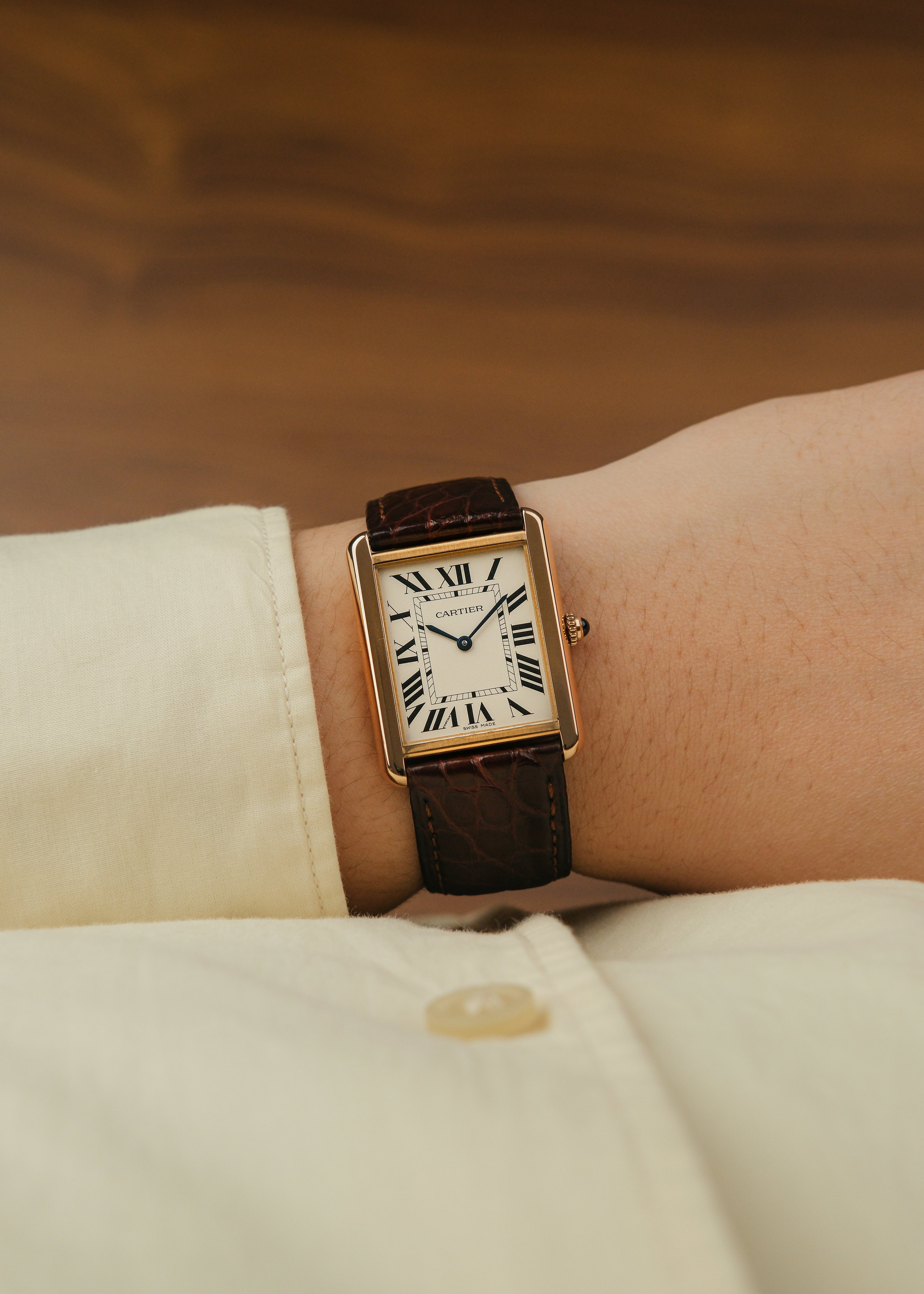 2017 Cartier Tank Solo 18K Gold (Box & Papers)