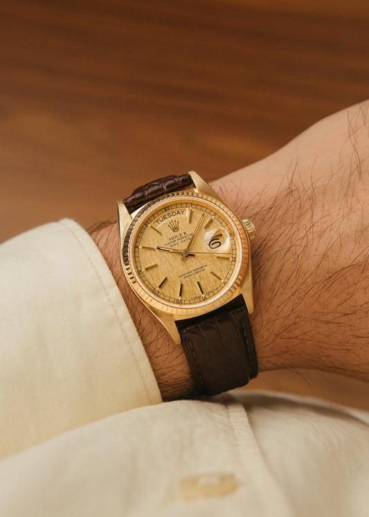 1981 Rolex Day-Date "Linen Dial" (Boxes / Booklets)