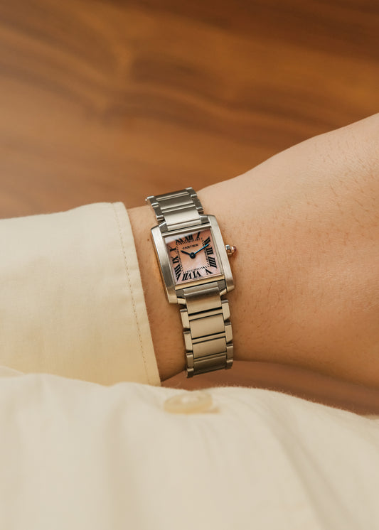 2023 Cartier Tank Francaise "Mother of Pearl" (Box & Papers)