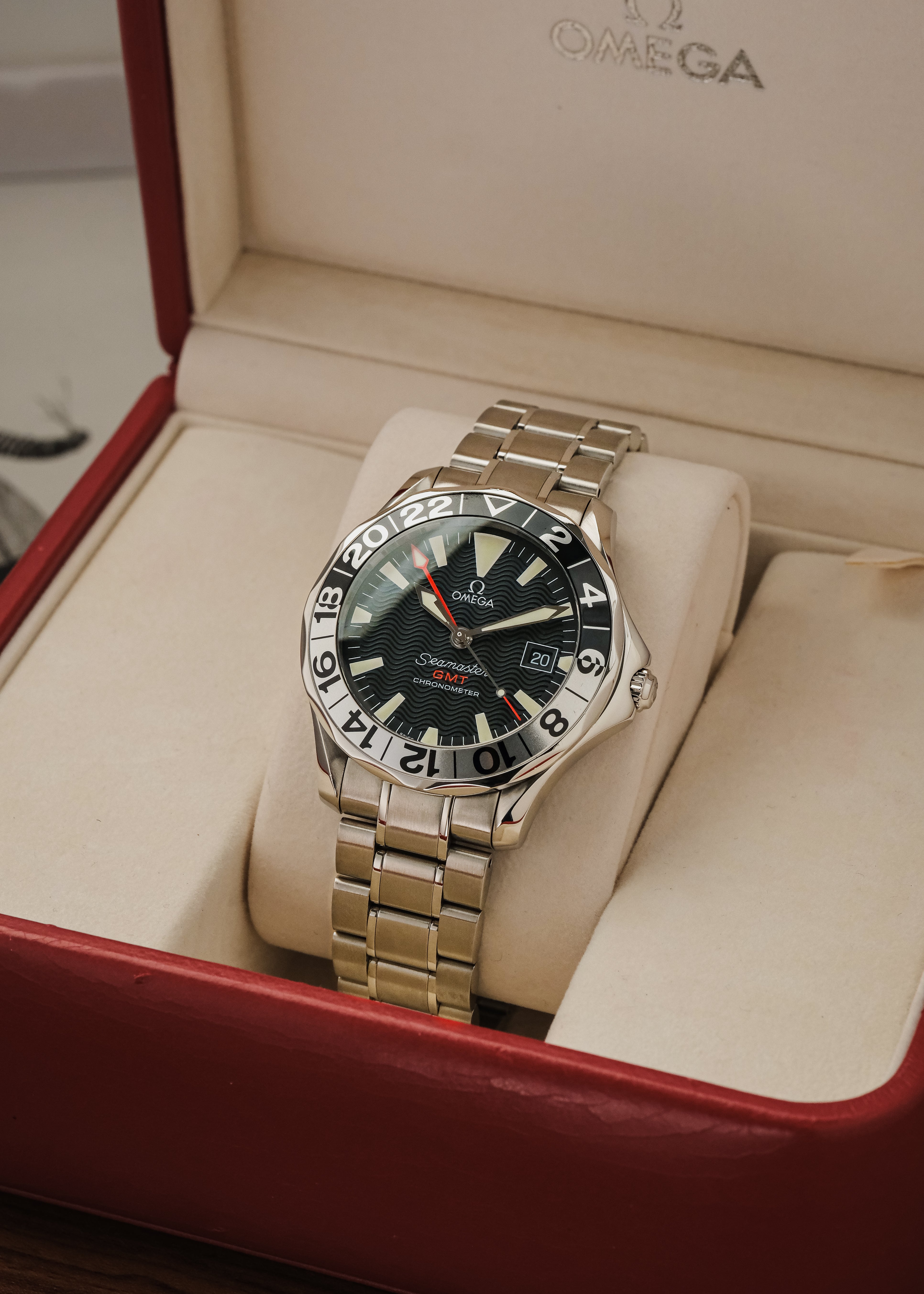 1990s Omega Seamaster 300M GMT "50th Anniversary" (Box & Papers)