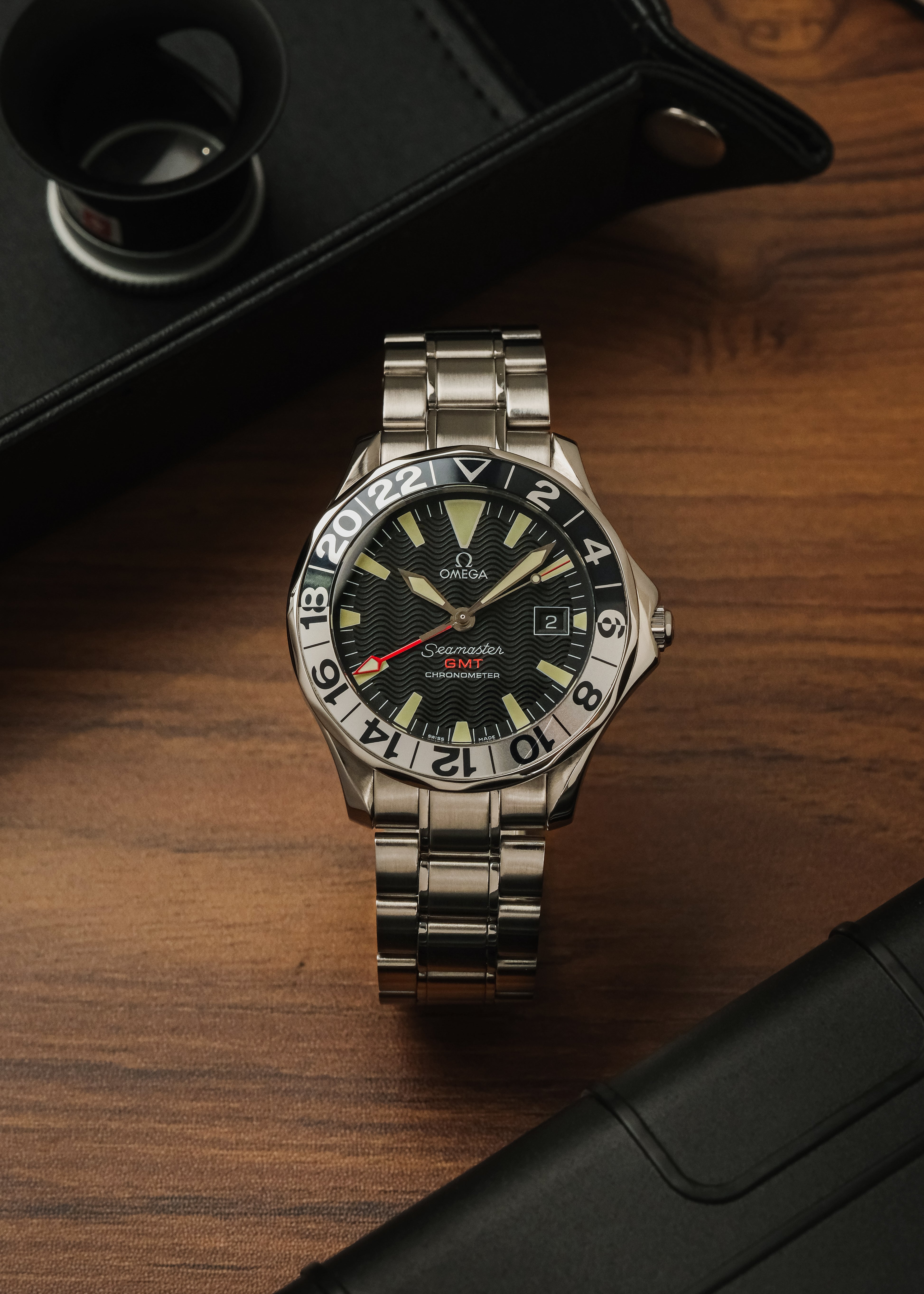 1990s Omega Seamaster 300M GMT "50th Anniversary" (Box & Papers)