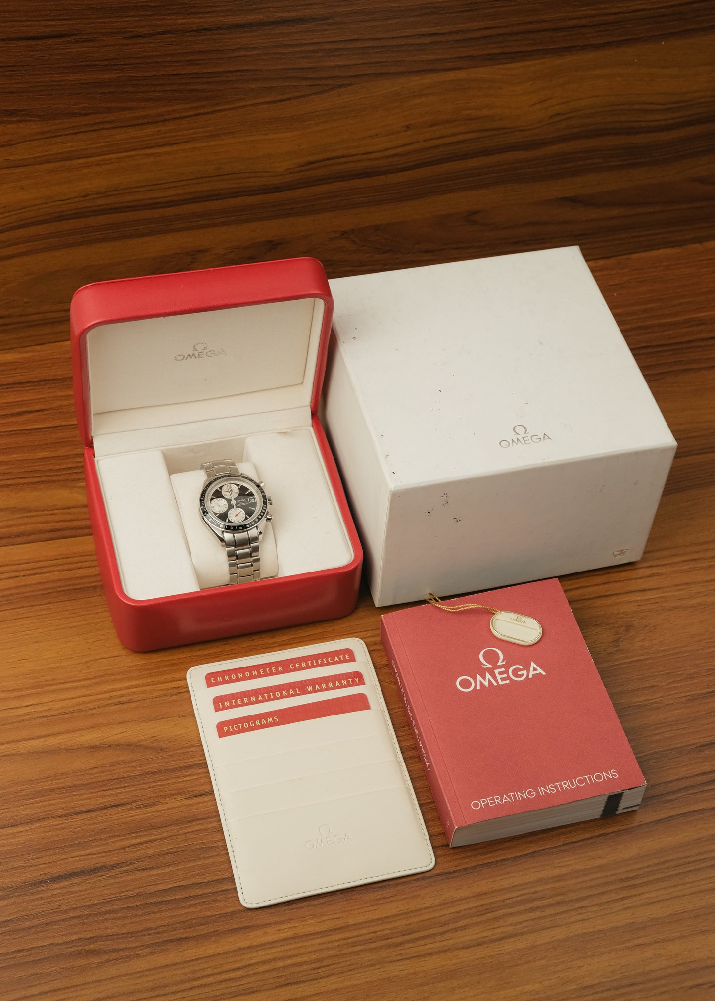 Omega Speedmaster Date "Panda Dial" (Box & Papers)