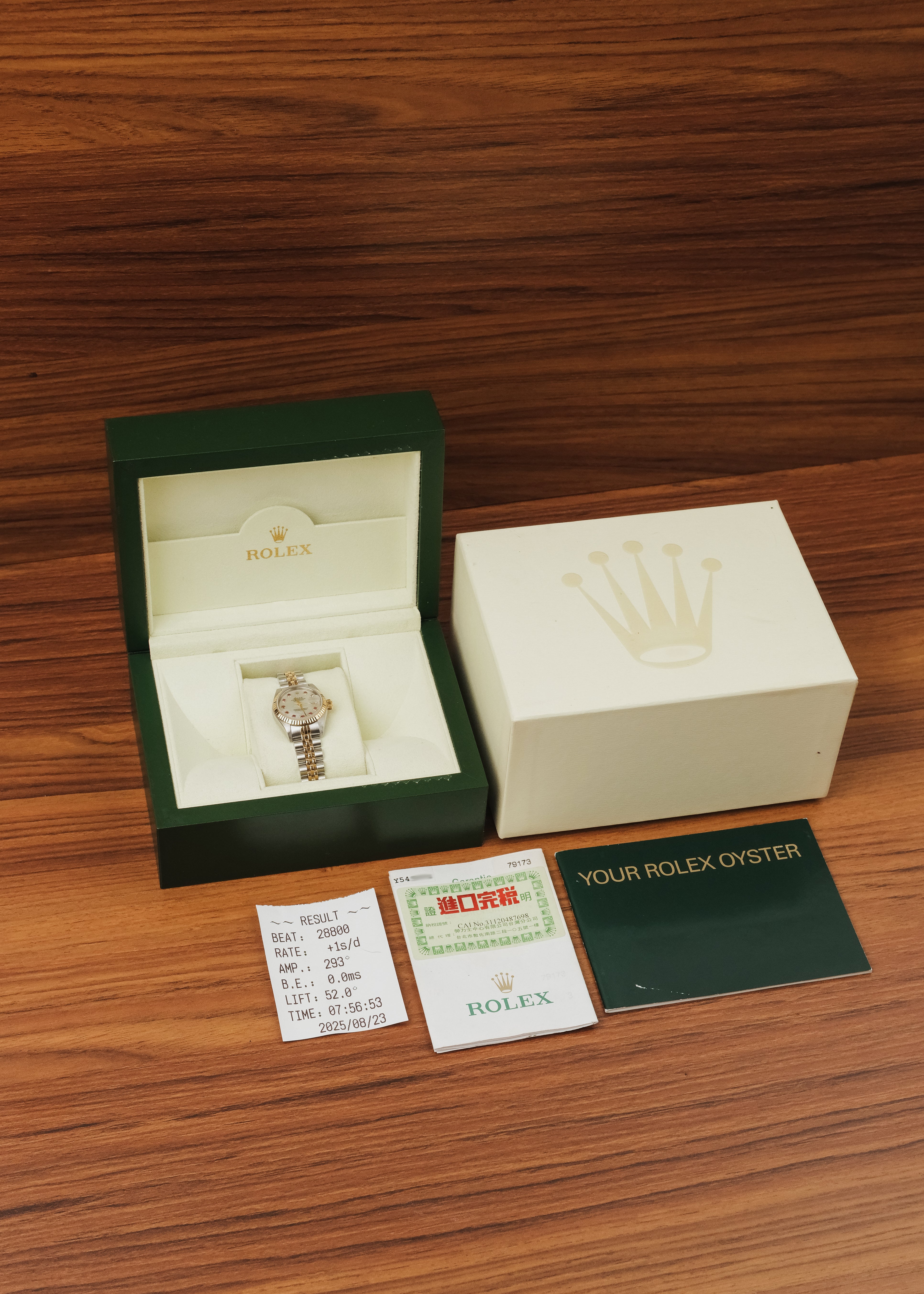 2002 Rolex Lady-Datejust "Mother of Pearl w/ Ruby" (Box & Papers)