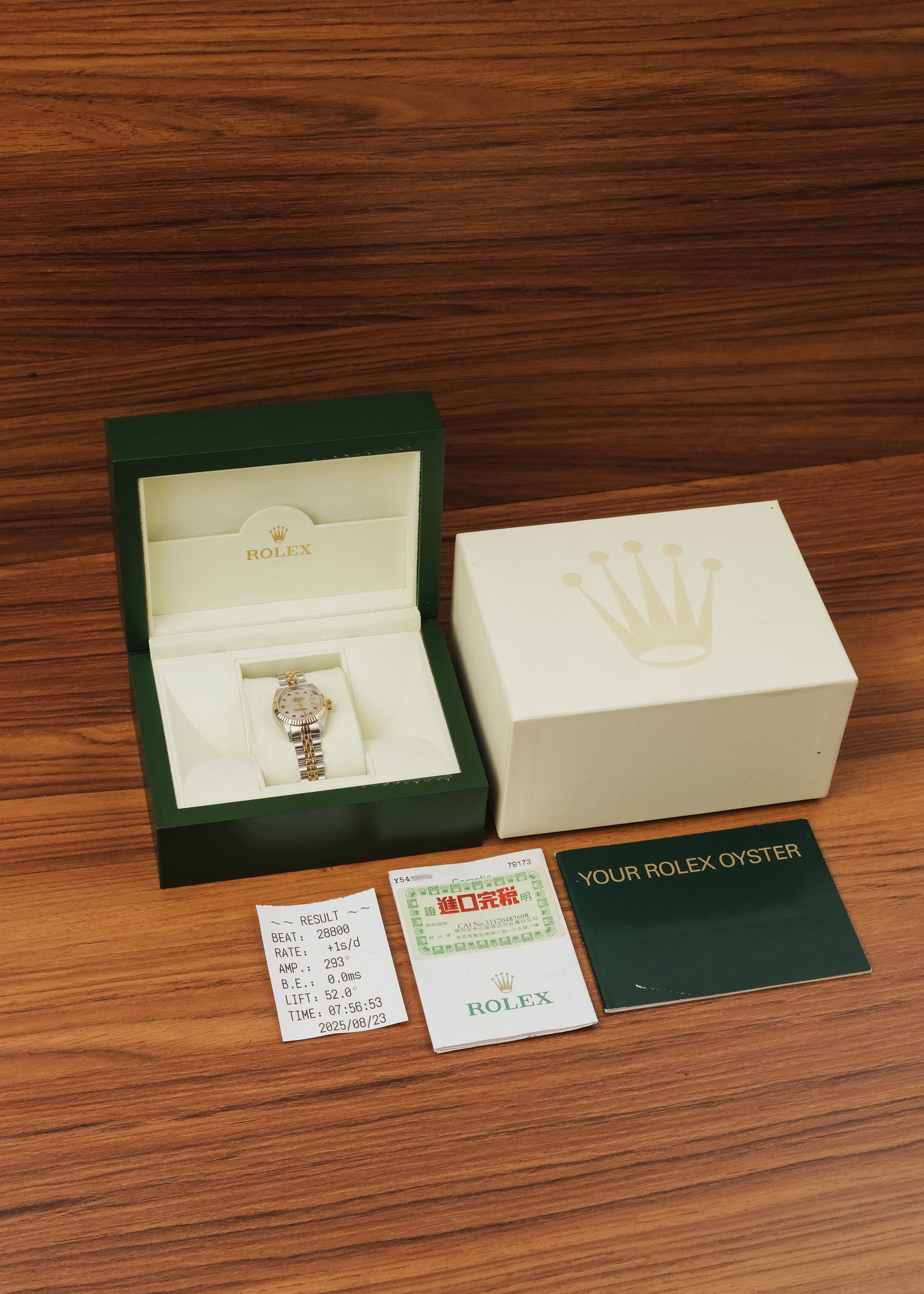 2002 Rolex Lady-Datejust "Mother of Pearl w/ Ruby" (Box & Papers)