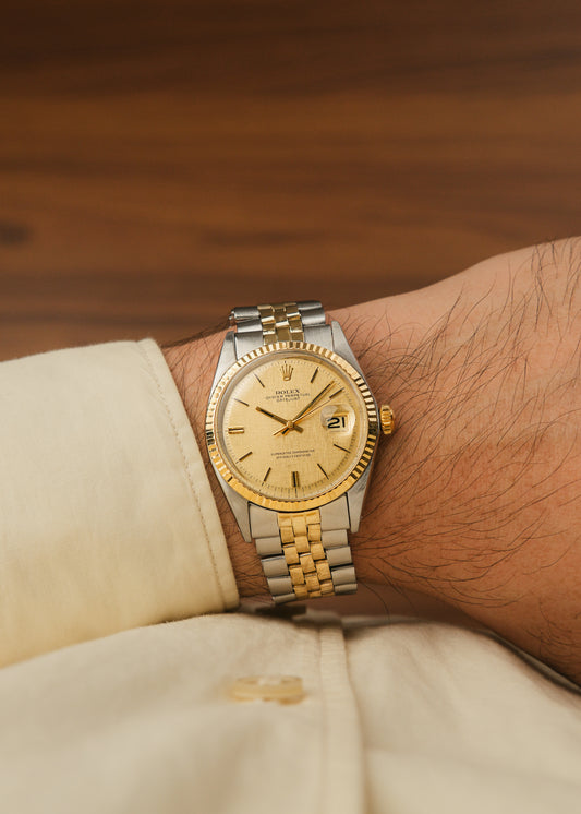 1972 Rolex Datejust "Linen + No-Lume Dial" (Box)