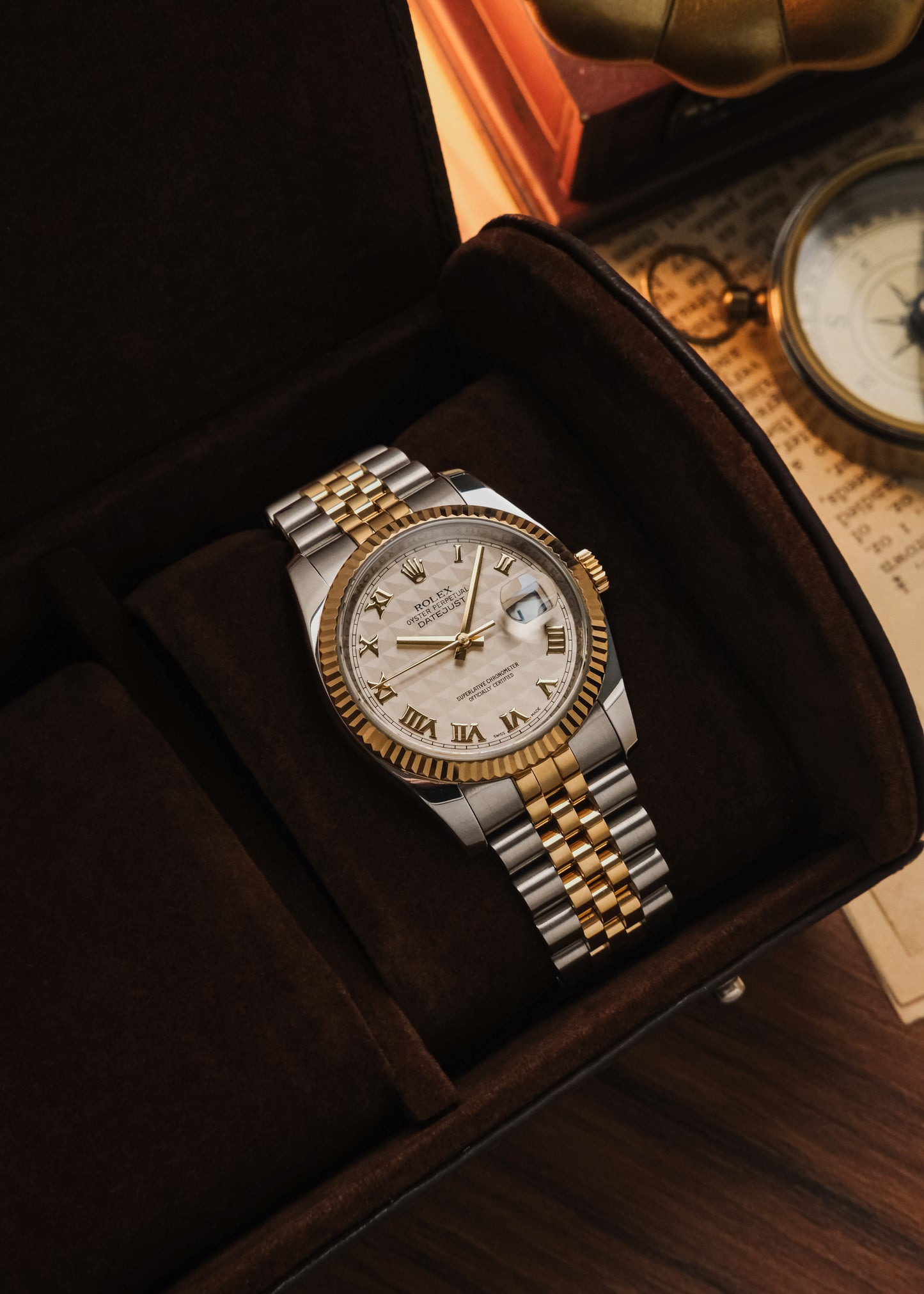 2014 Rolex Datejust "Pyramid Dial" (Box & Papers)